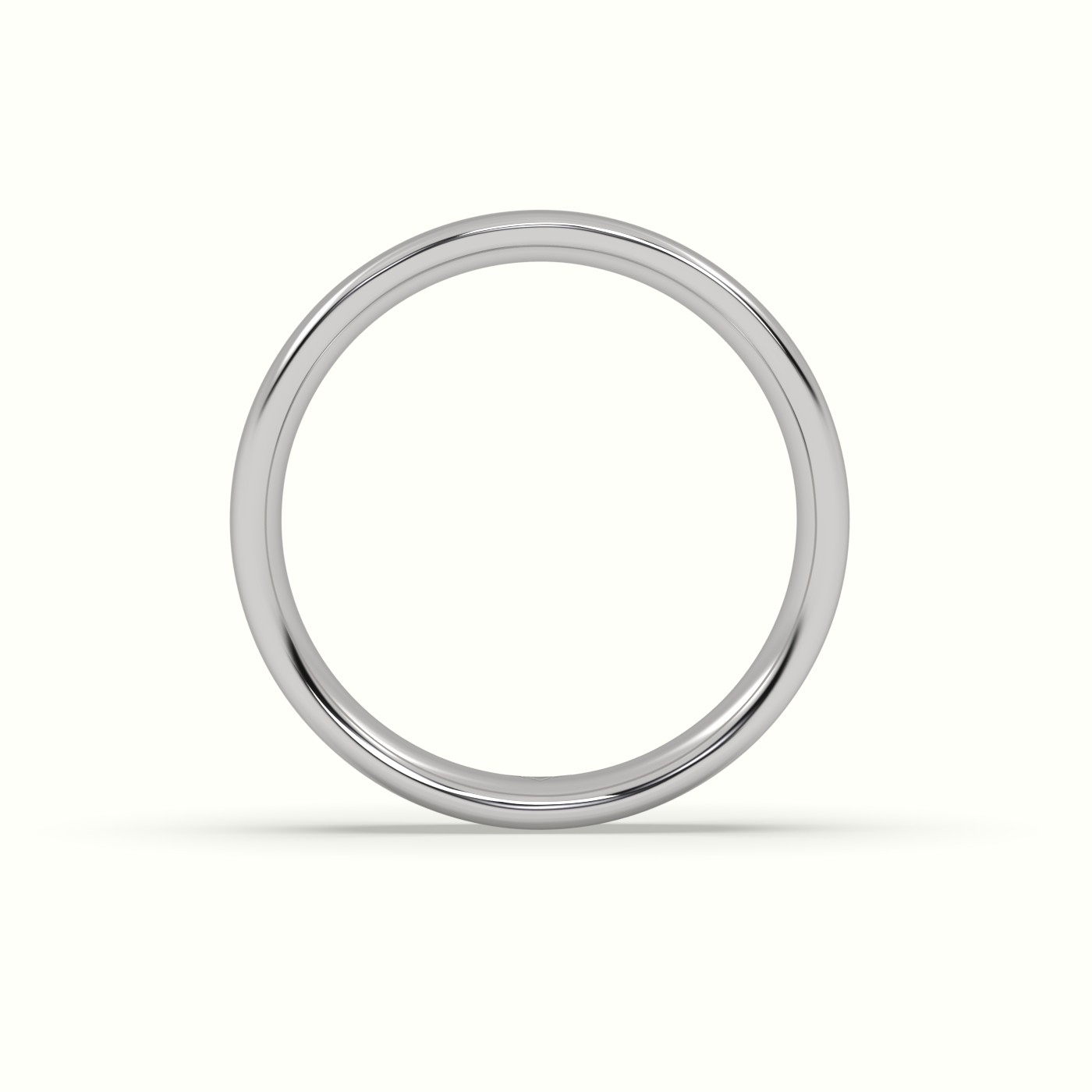 18k white gold classic profile e wedding ring Photos & images