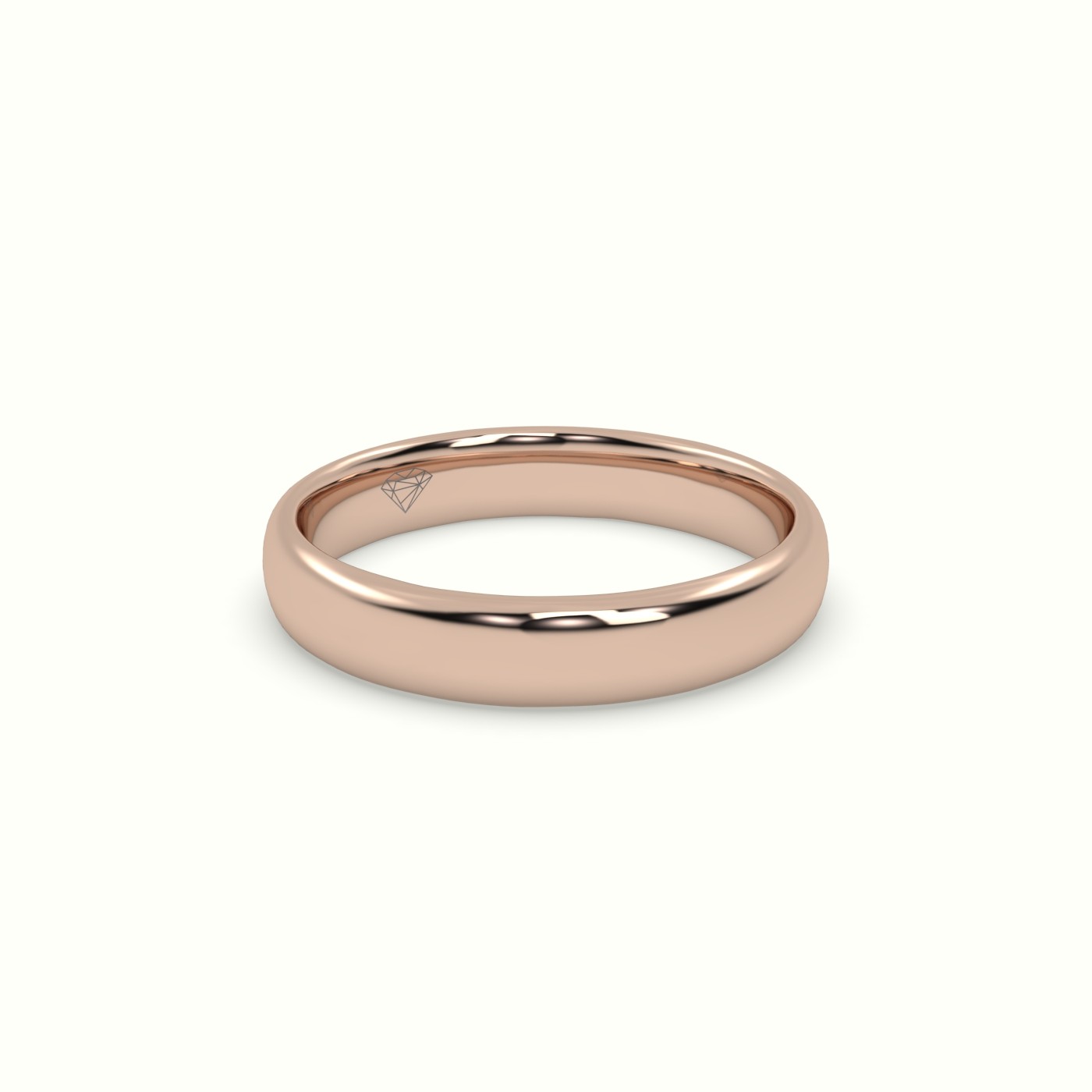 18k rose gold profile f wedding ring Photos & images