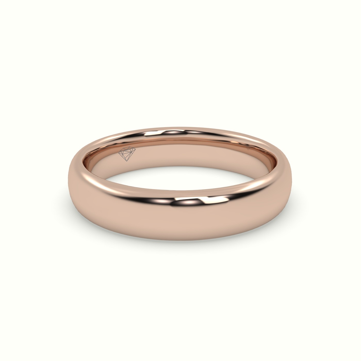 18k rose gold profile f wedding ring Photos & images