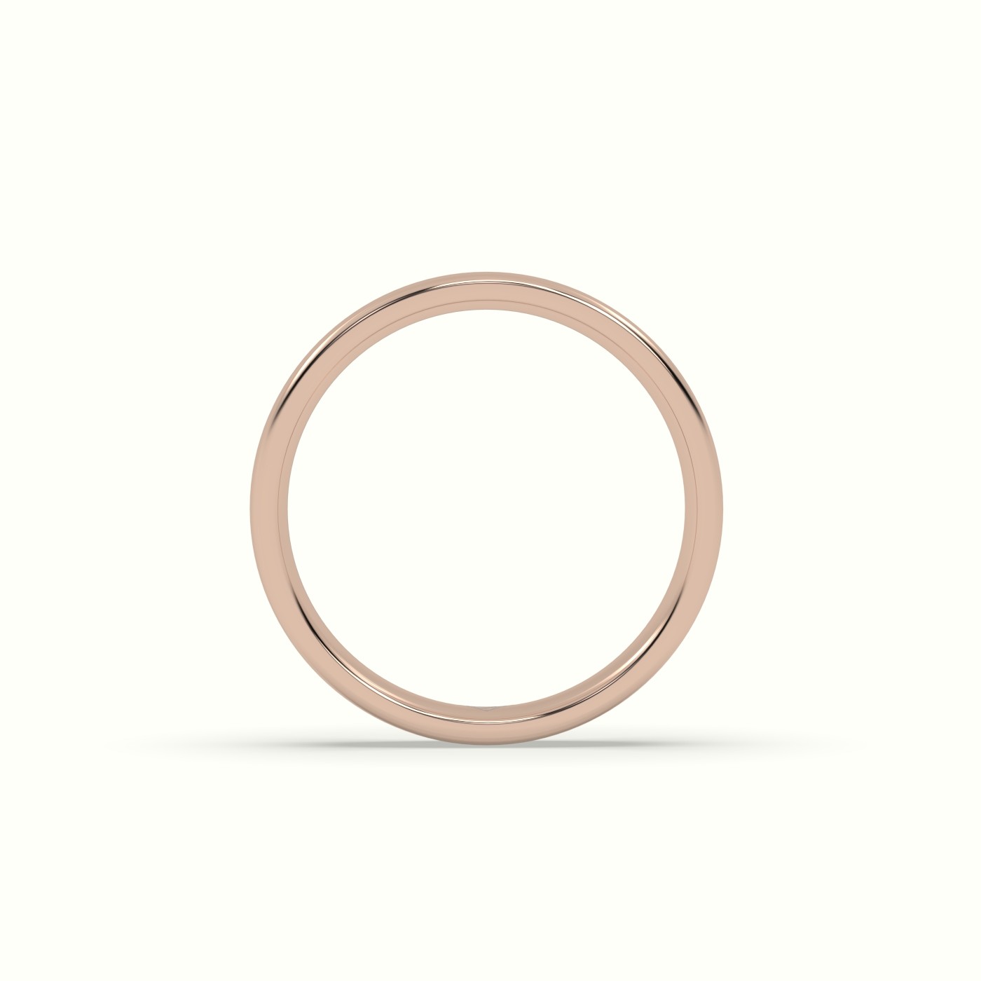 18k rose gold comfort fit classic "her" wedding band Photos & images