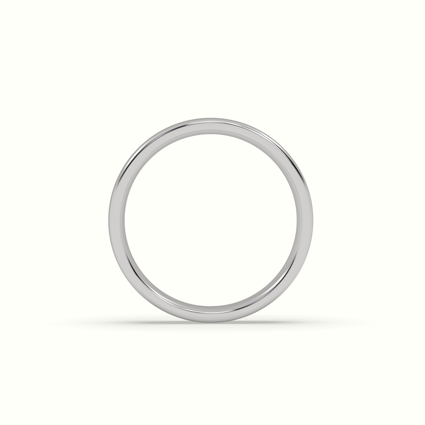 18k white gold comfort fit classic "her"wedding band Photos & images