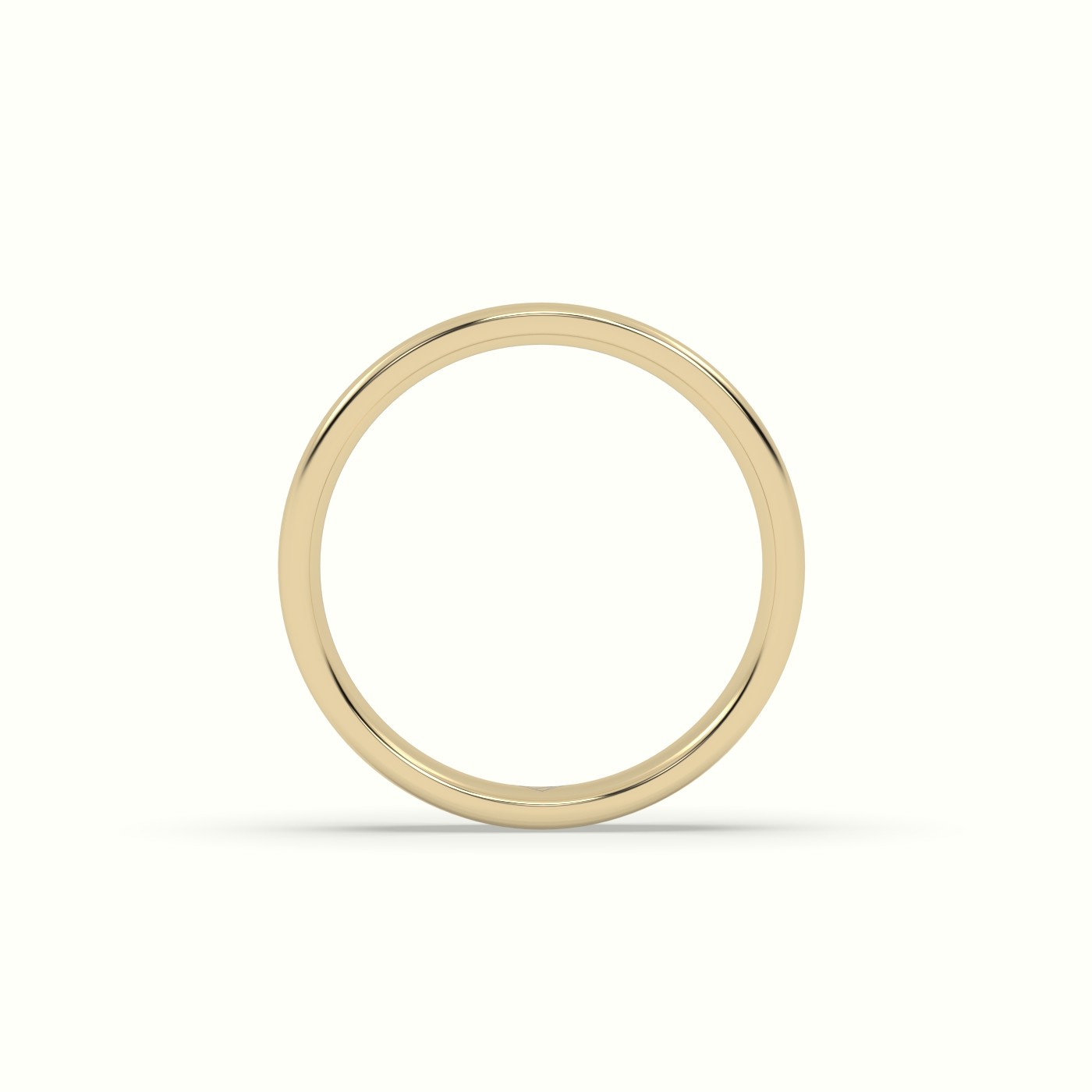 18k yellow gold comfort fit classic "her" wedding band Photos & images
