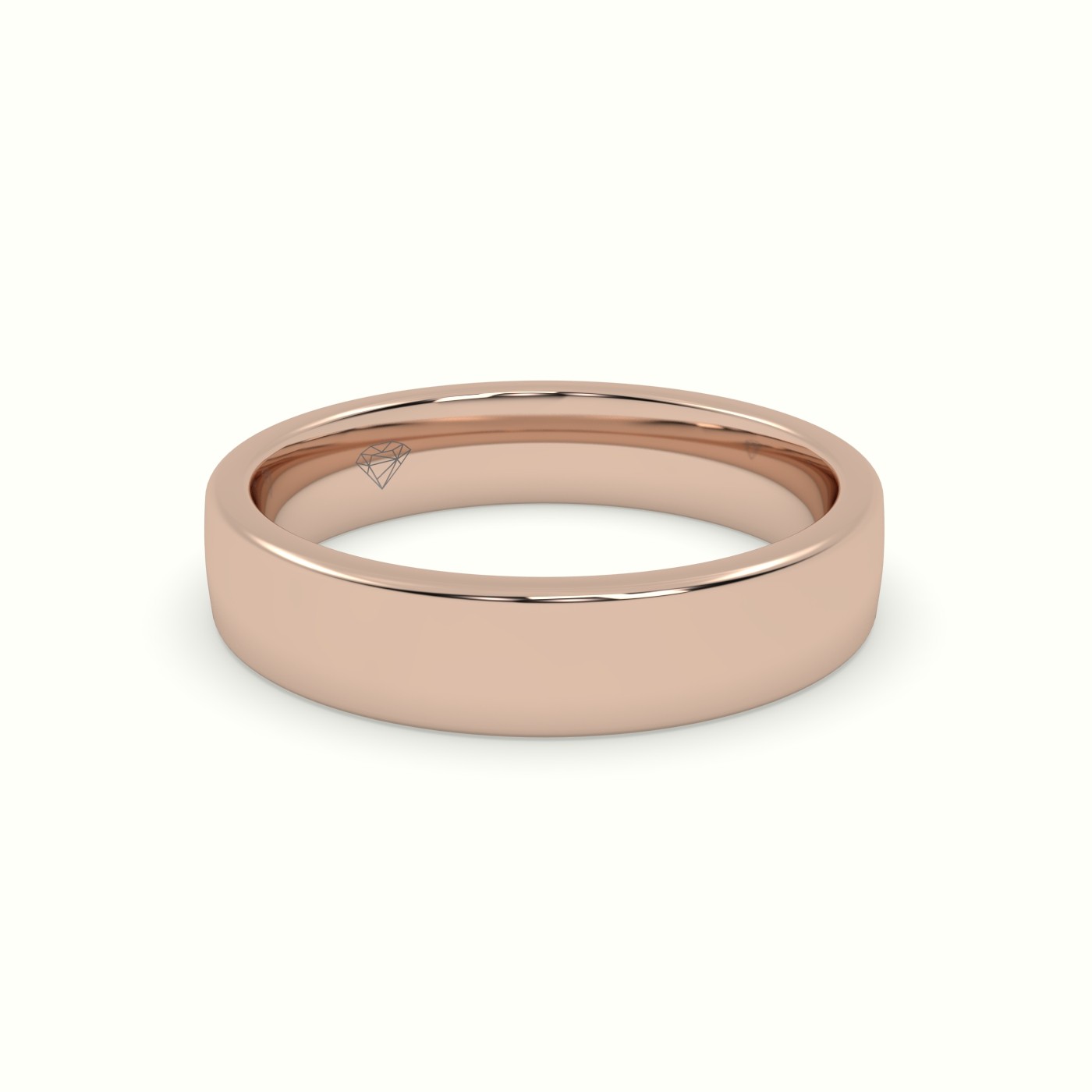 18k rose gold comfort fit classic "her" wedding band Photos & images