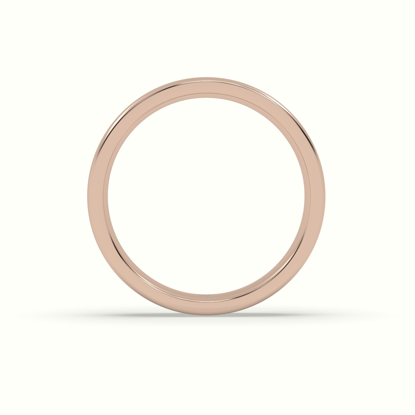 18k rose gold comfort fit classic "her" wedding band Photos & images