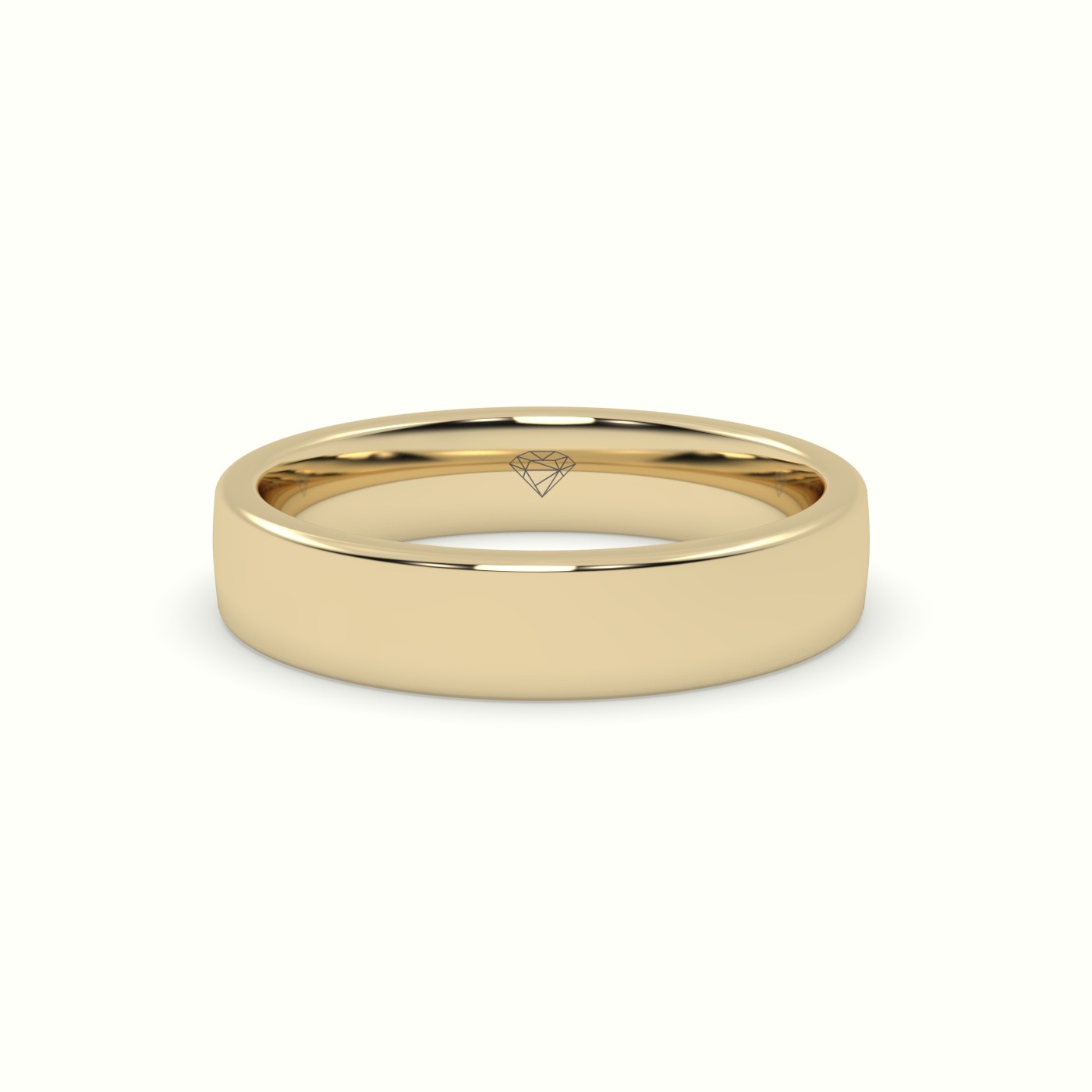 18k yellow gold comfort fit classic "her" wedding band