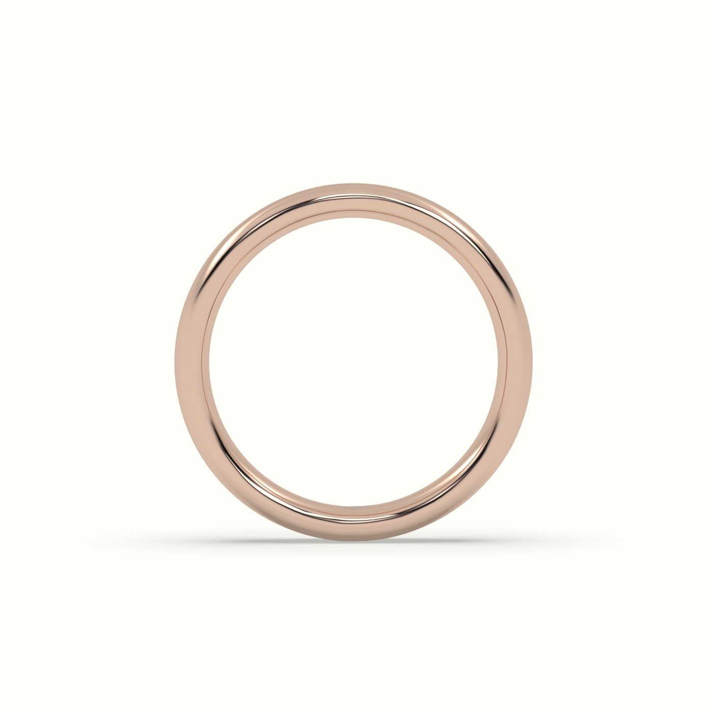 18k rose gold chunky profile carved classic "her" wedding band Photos & images