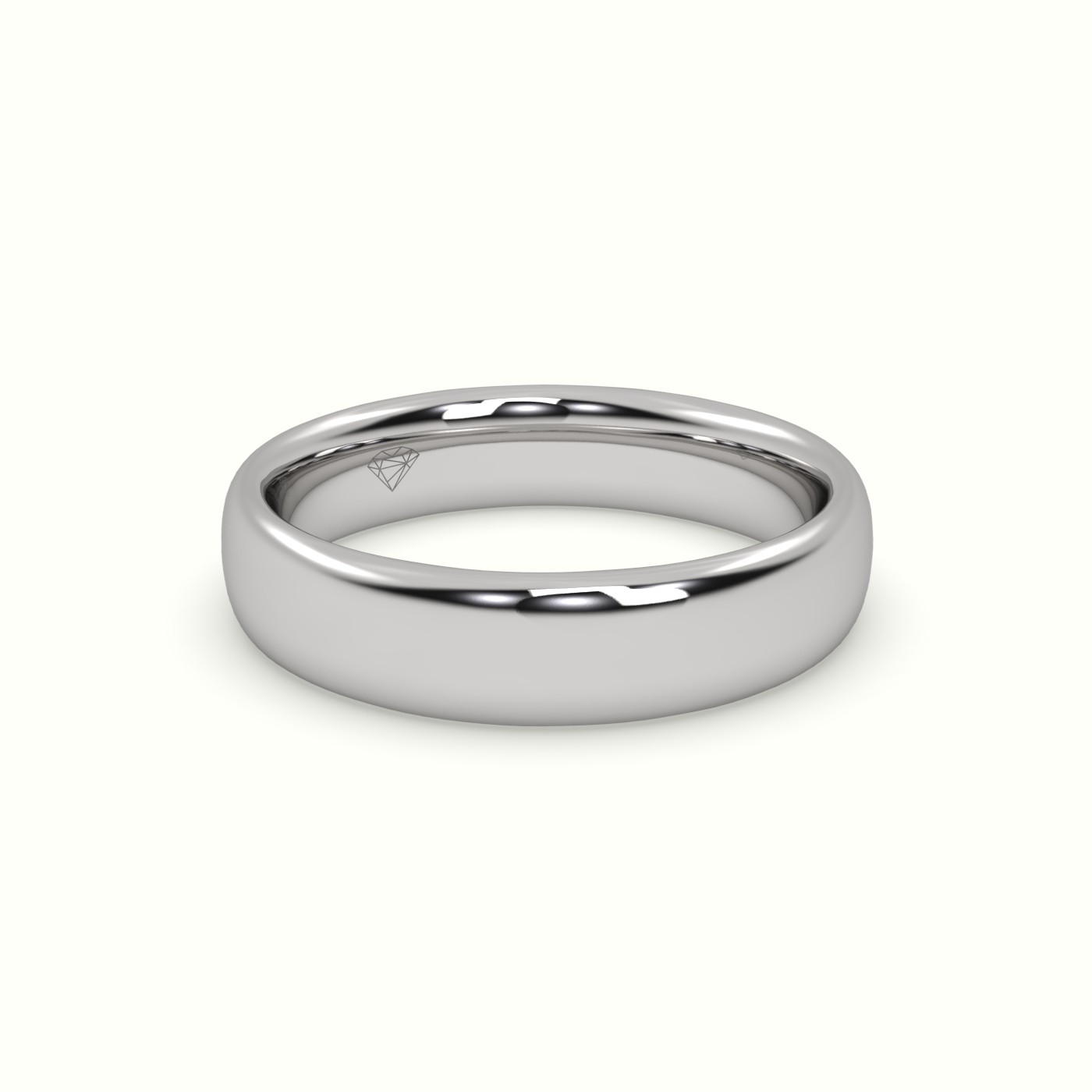 18k white gold classic wedding band Photos & images
