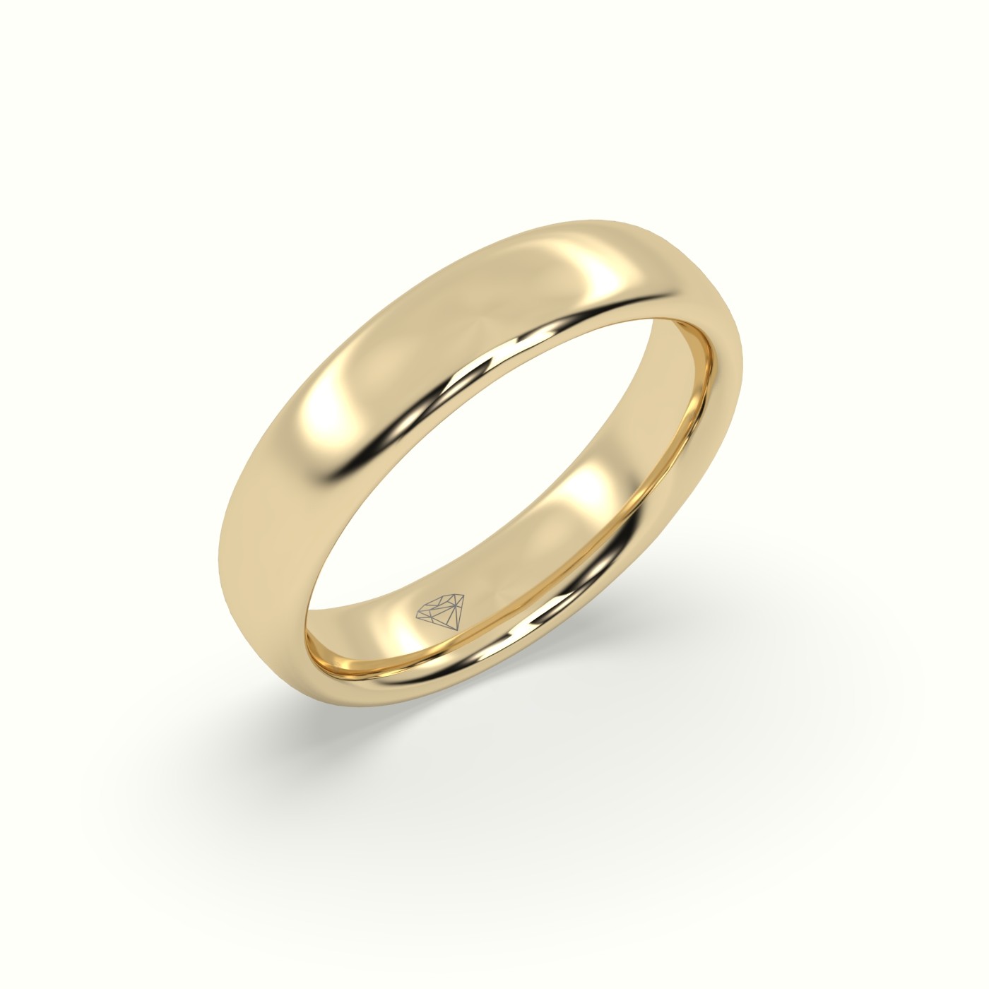 18k yellow gold classic wedding band Photos & images