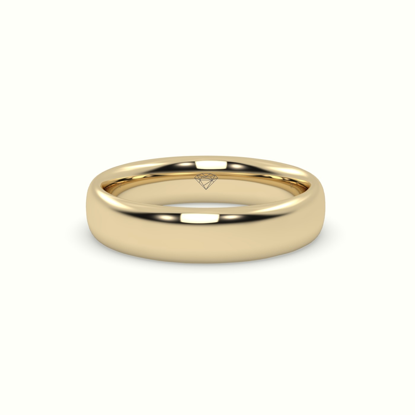 18k yellow gold classic wedding band