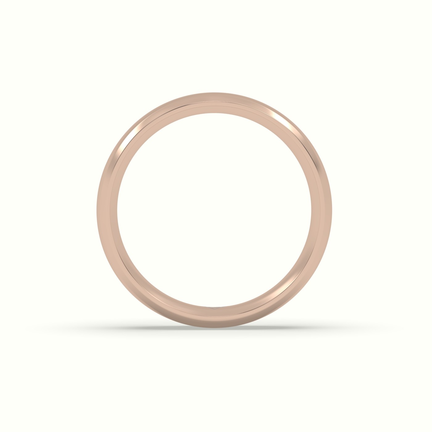 18k rose gold modern court wedding band Photos & images