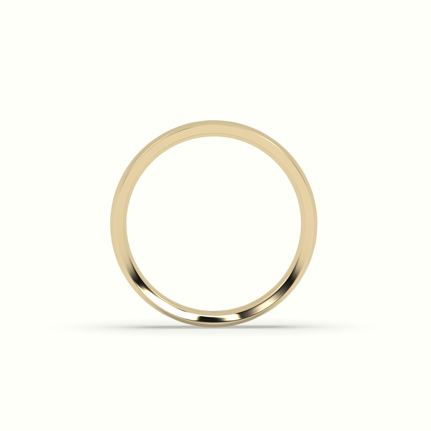 18k yellow gold concave women's wedding rings Photos & images
