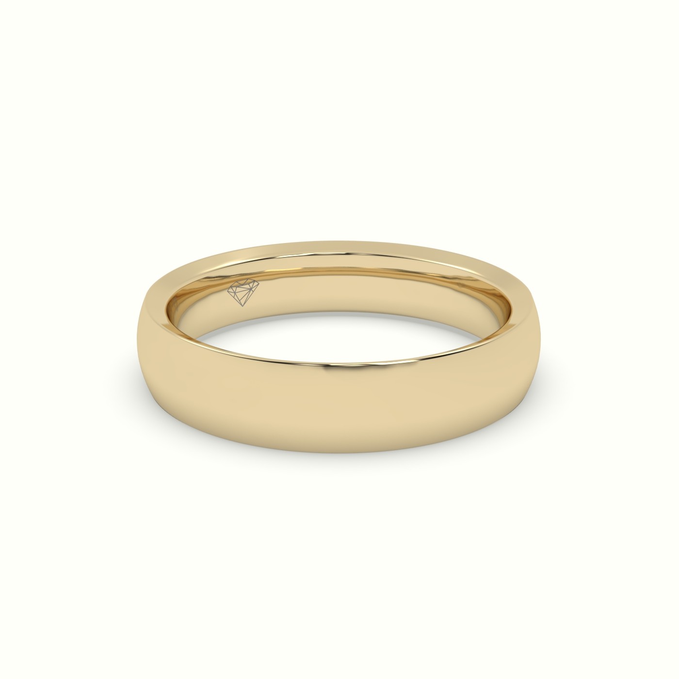 18k yellow gold concave women's wedding rings Photos & images