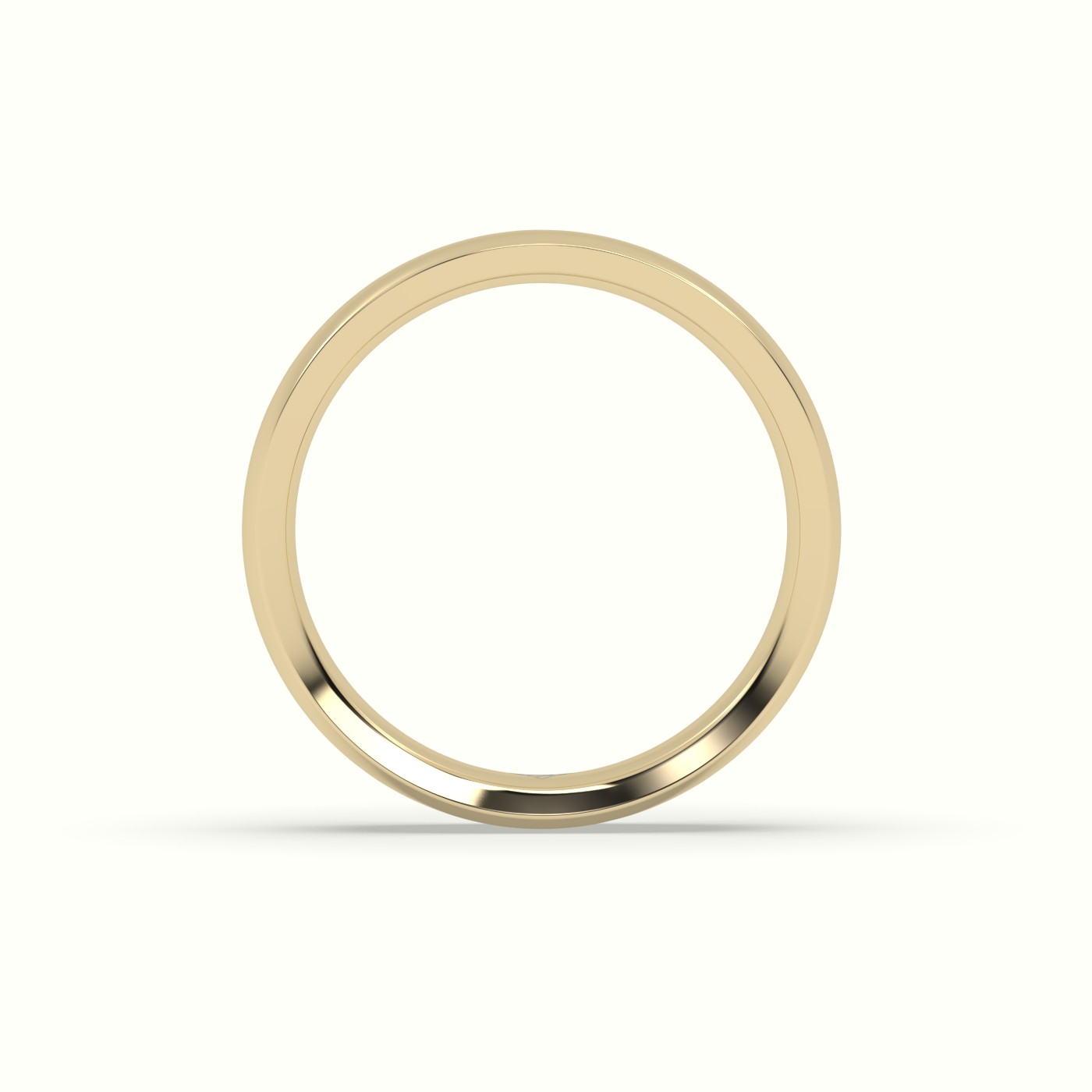 18k yellow gold concave women's wedding rings Photos & images