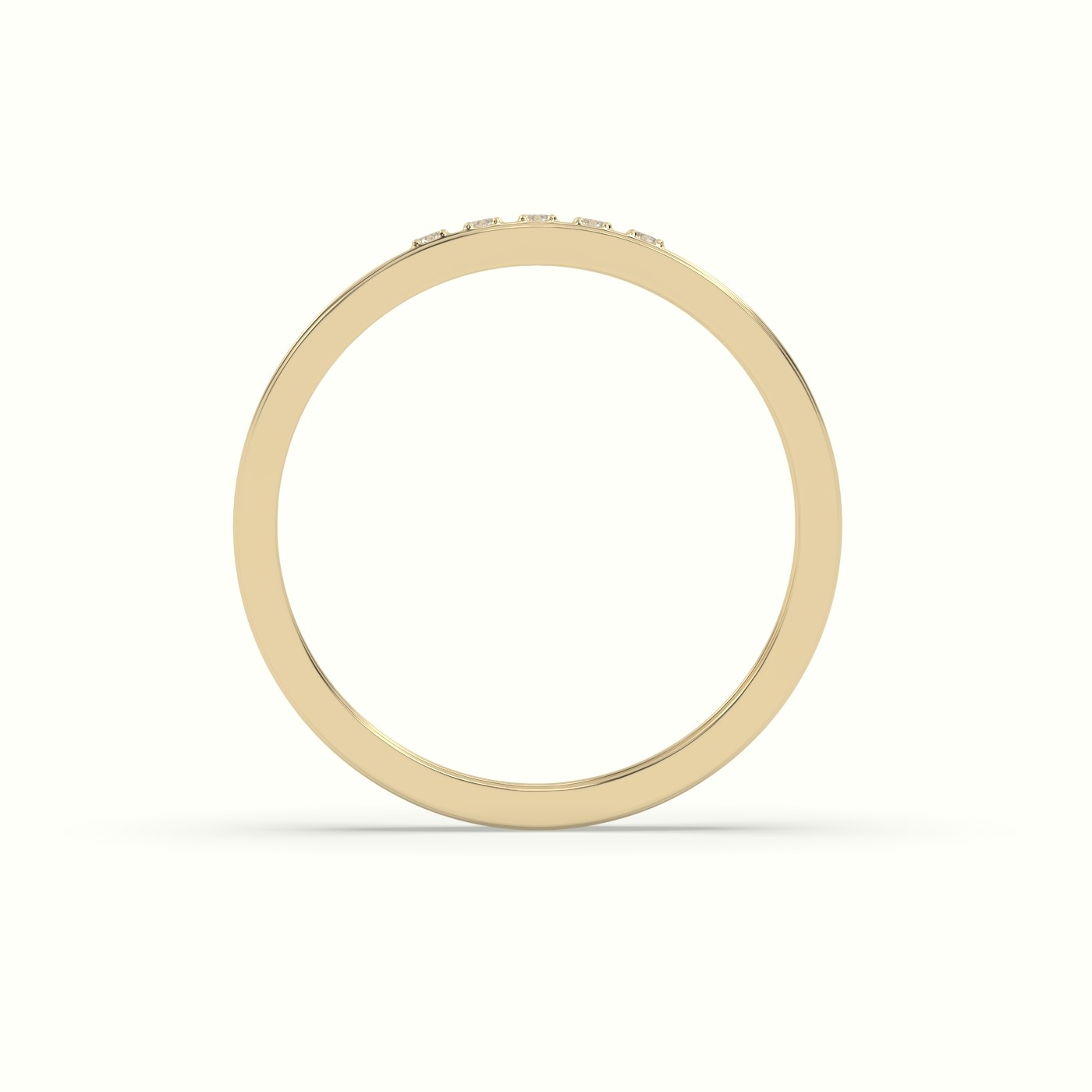 18k white gold 5 gypsy flush set diamond wedding band Photos & images
