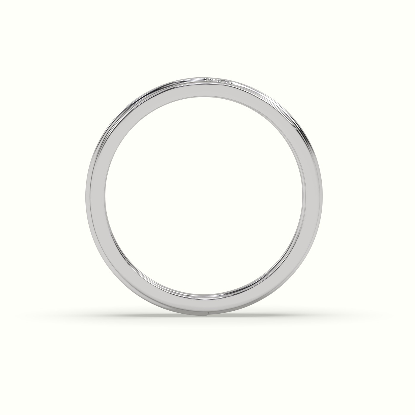 18k white gold men's carved line diamond wedding band Photos & images