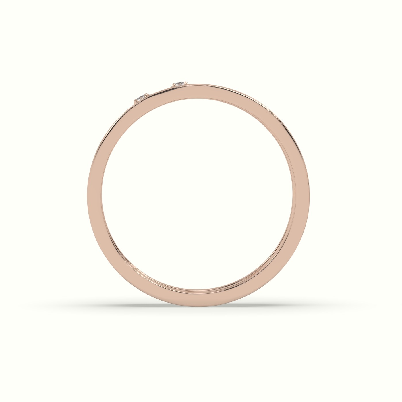 18k rose gold stylish diamond wedding band Photos & images