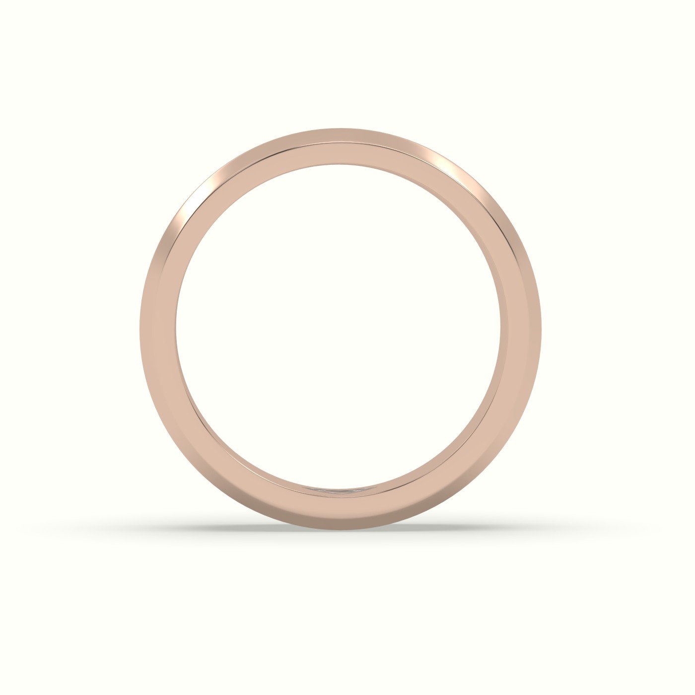 18k rose gold dual shiny wedding band Photos & images