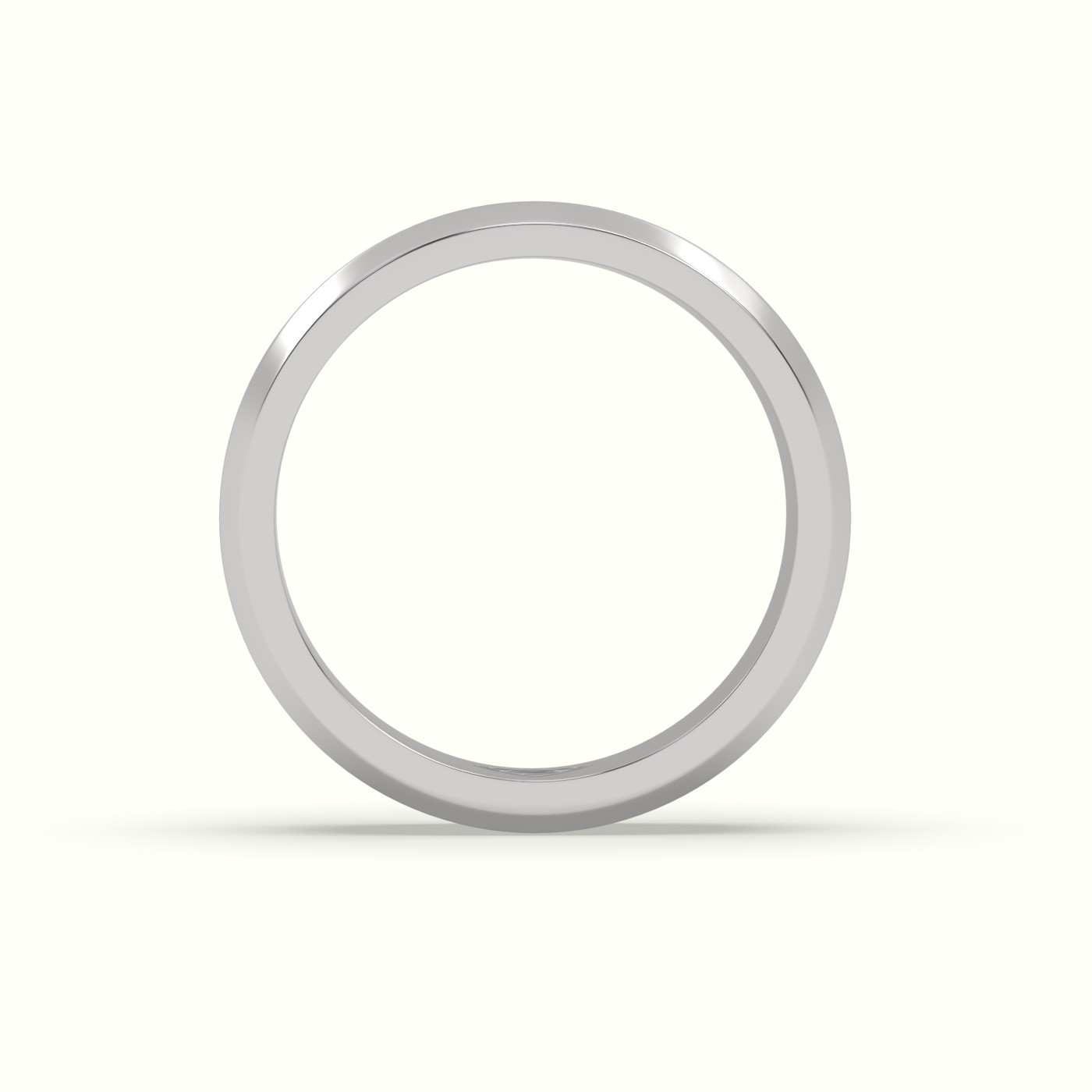 18k white gold dual shiny wedding band Photos & images