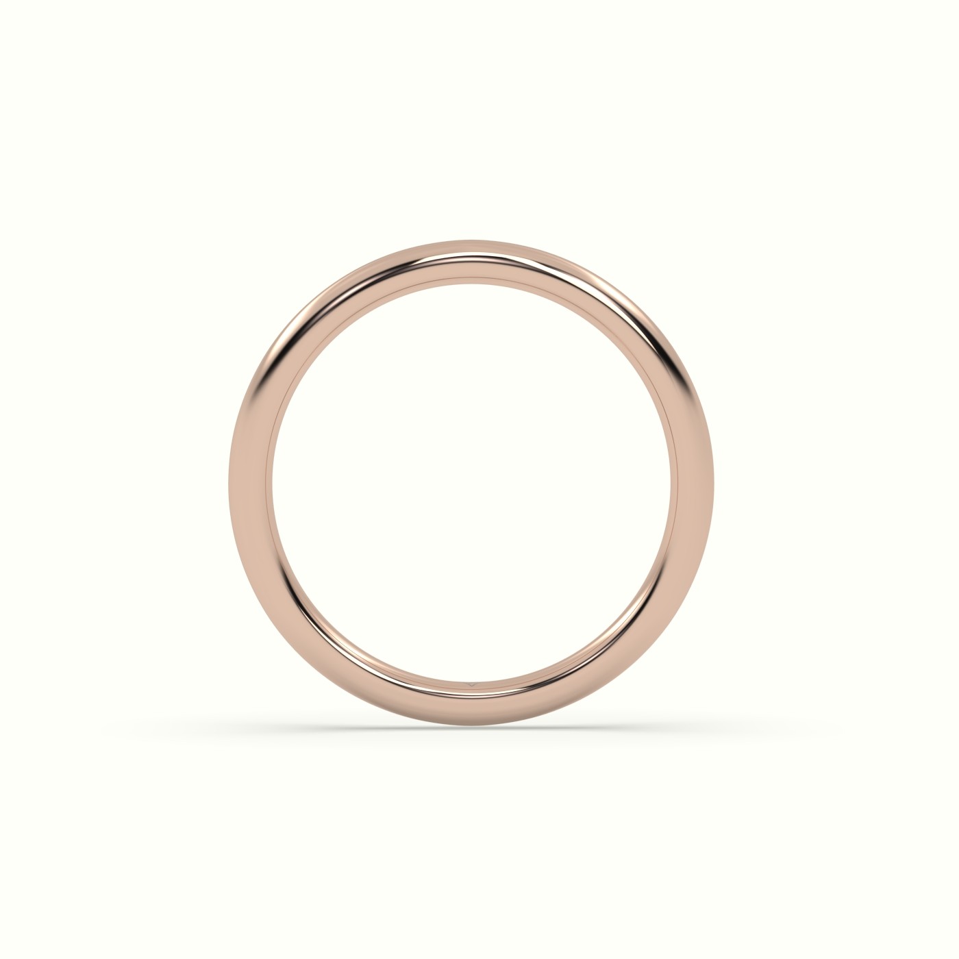 18k rose gold  timeless thin court wedding band Photos & images