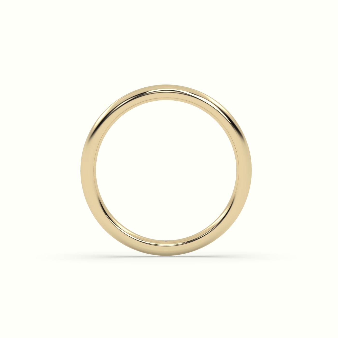 18k yellow gold  timeless thin court wedding band Photos & images