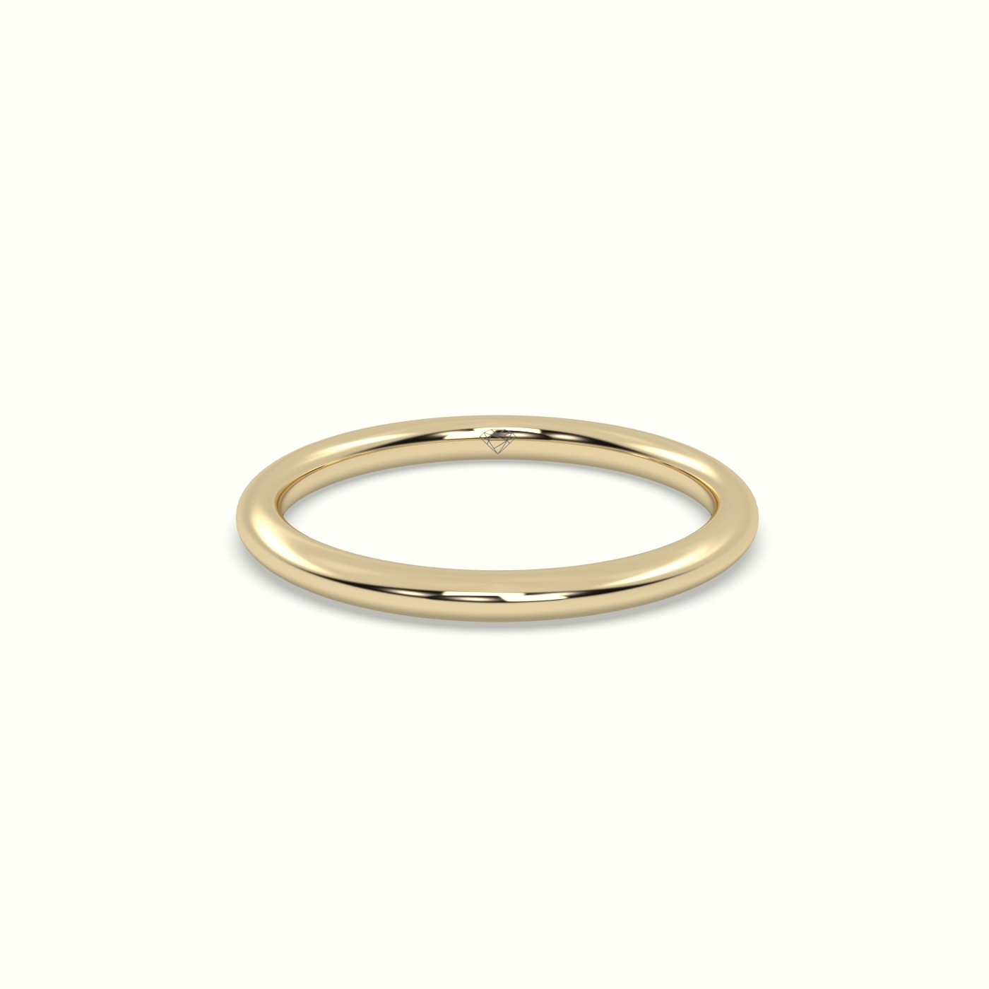 18k yellow gold timeless thin court wedding band