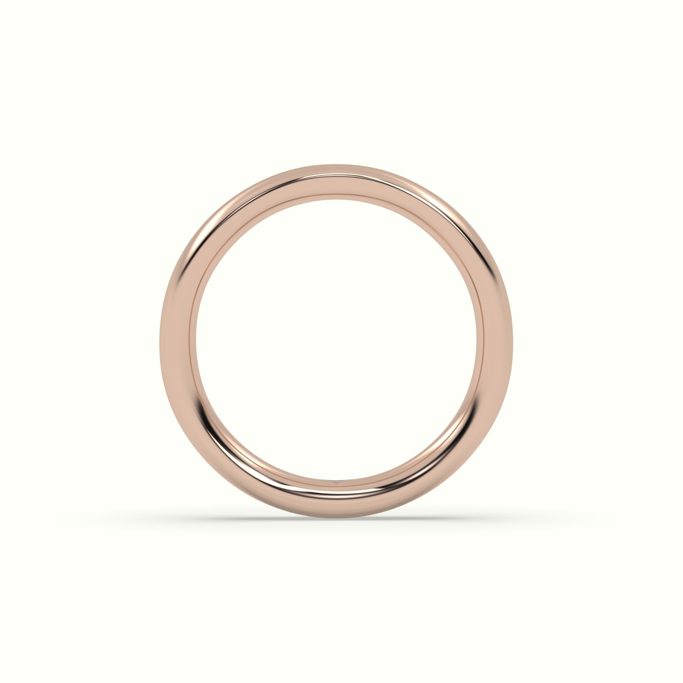 18k rose gold timeless thick court wedding band Photos & images