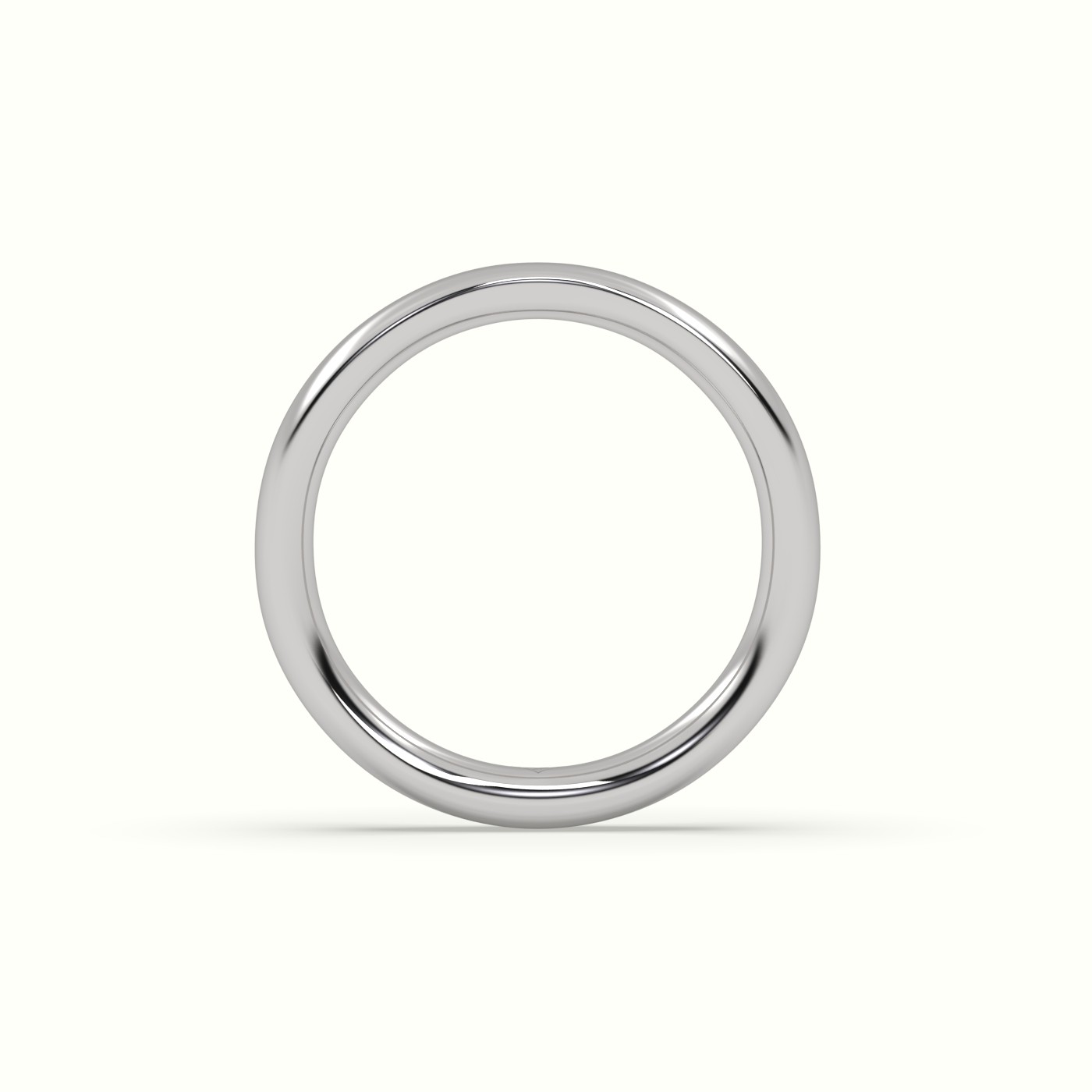 18k white gold timeless thick court wedding band Photos & images