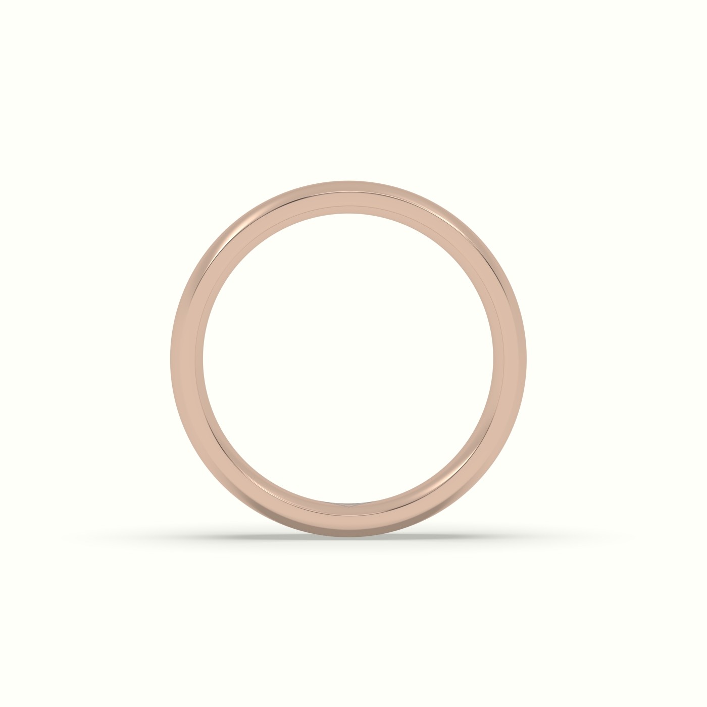 18k rose gold traditional wedding band Photos & images