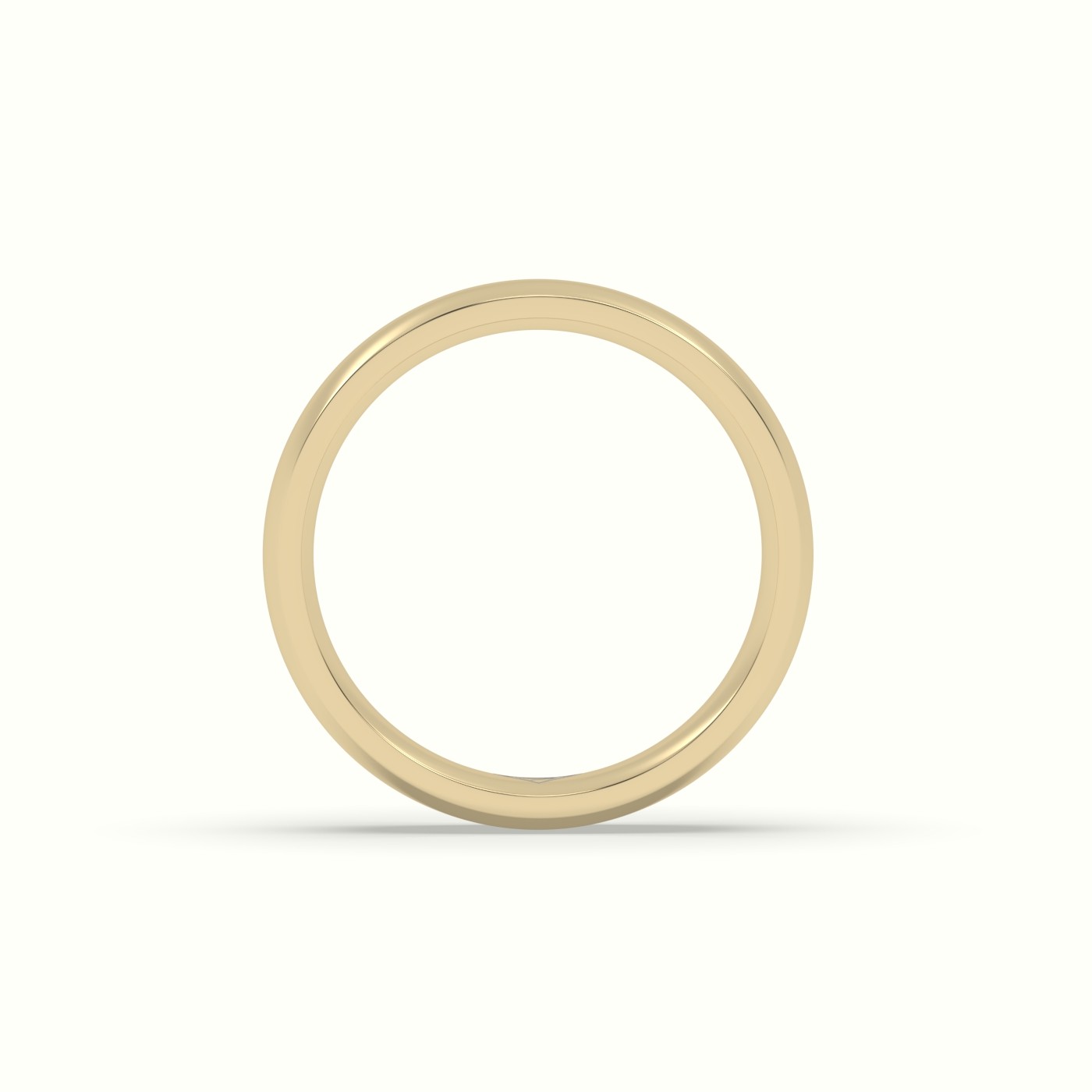 18k yellow gold traditional wedding band Photos & images