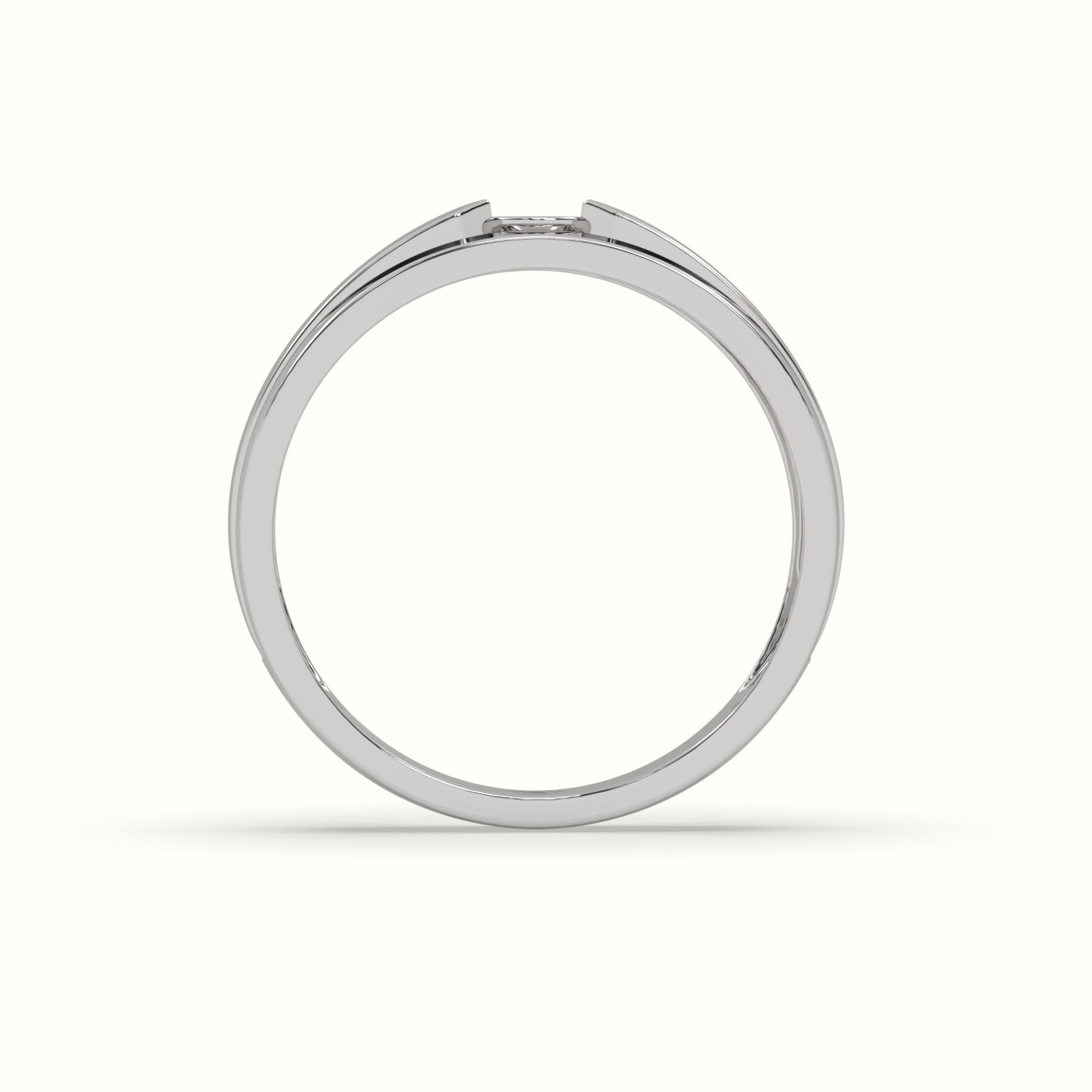 18k white gold tension set diamond wedding band Photos & images