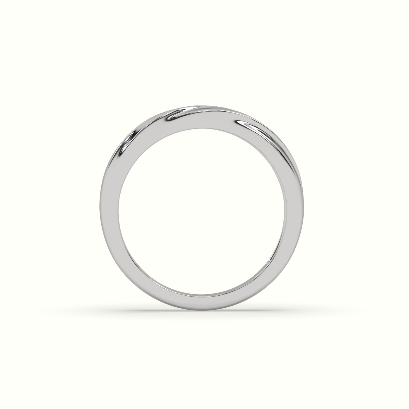 18k white gold diamond designer channel set wedding band Photos & images