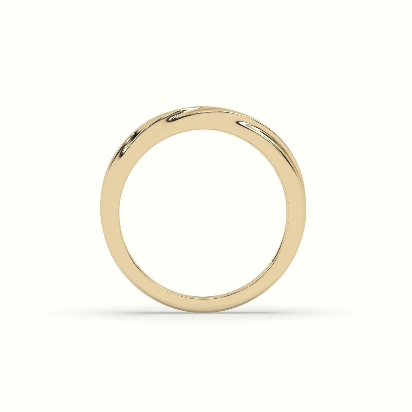 18k yellow gold diamond designer channel set wedding band Photos & images