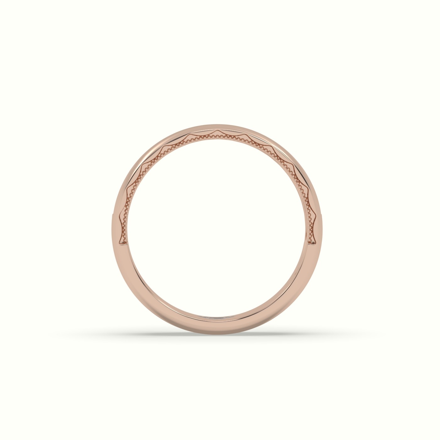 18k rose gold classic channel set diamond wedding band Photos & images