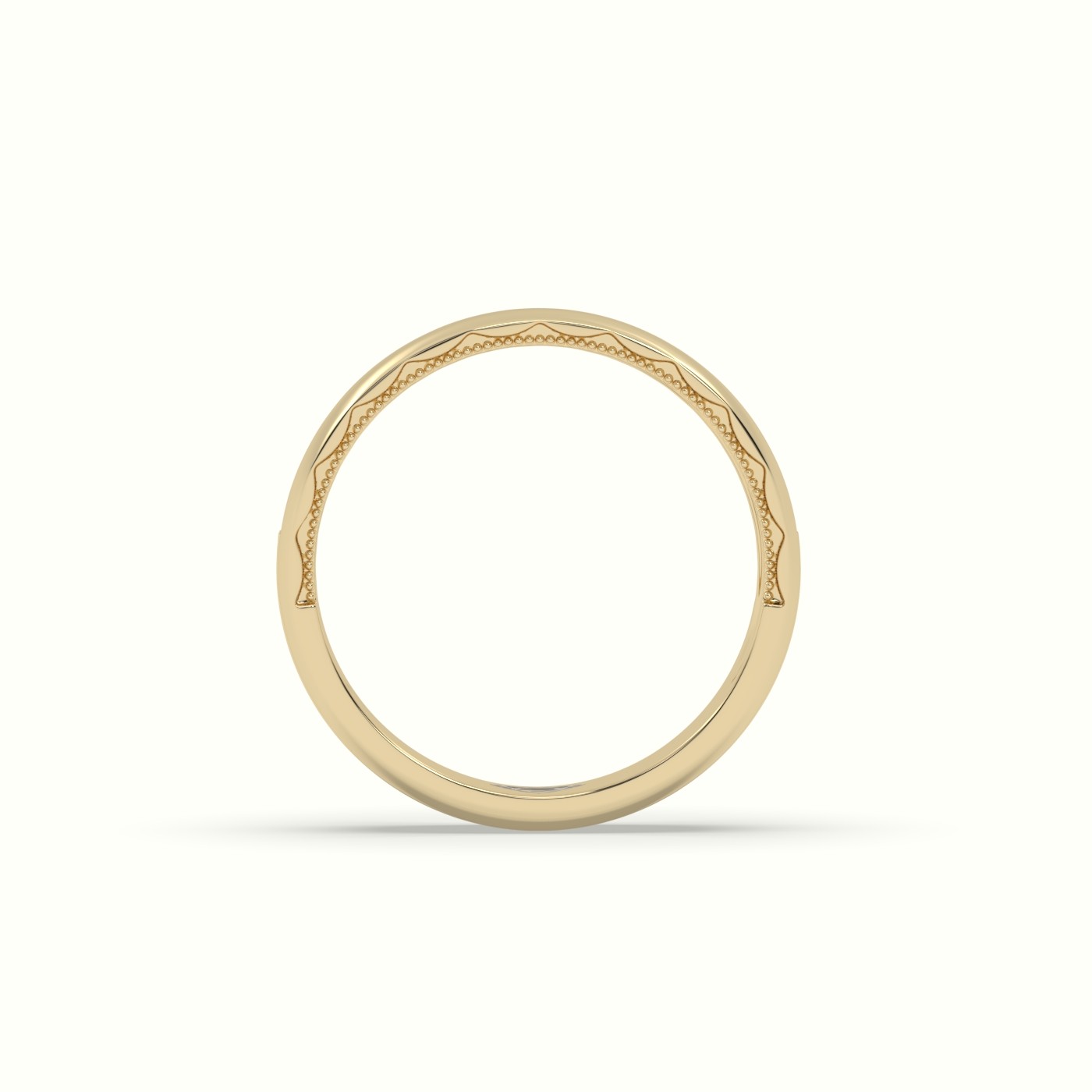 18k yellow gold classic channel set diamond wedding band Photos & images