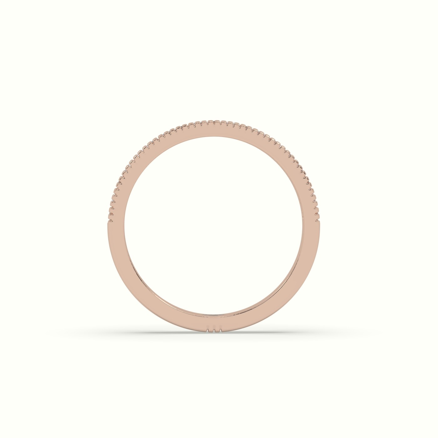 18k rose gold princess cut diamond cluster milgrain edge wedding band Photos & images