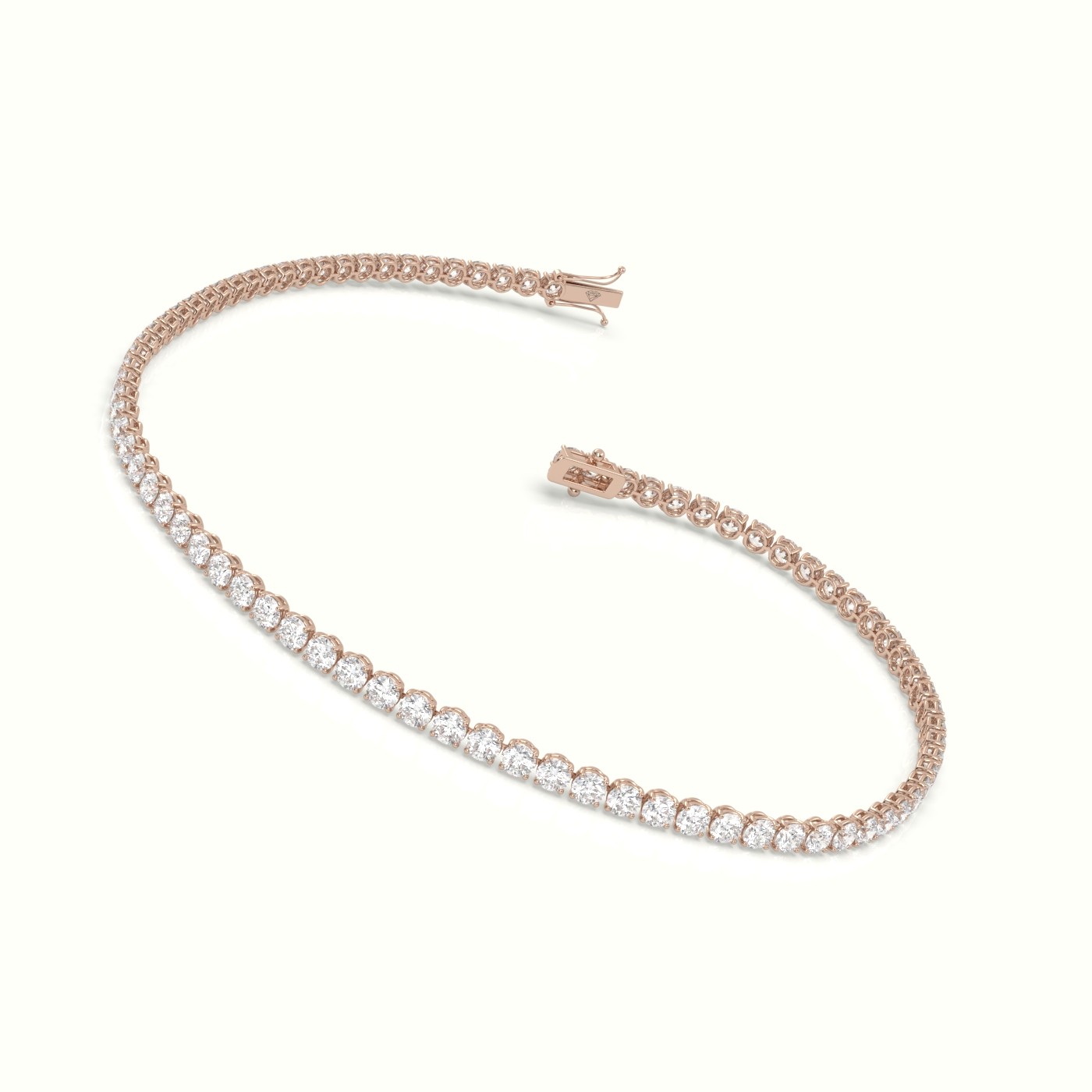 18k rose gold tennis bracelet 2.49 carat diamonds Photos & images