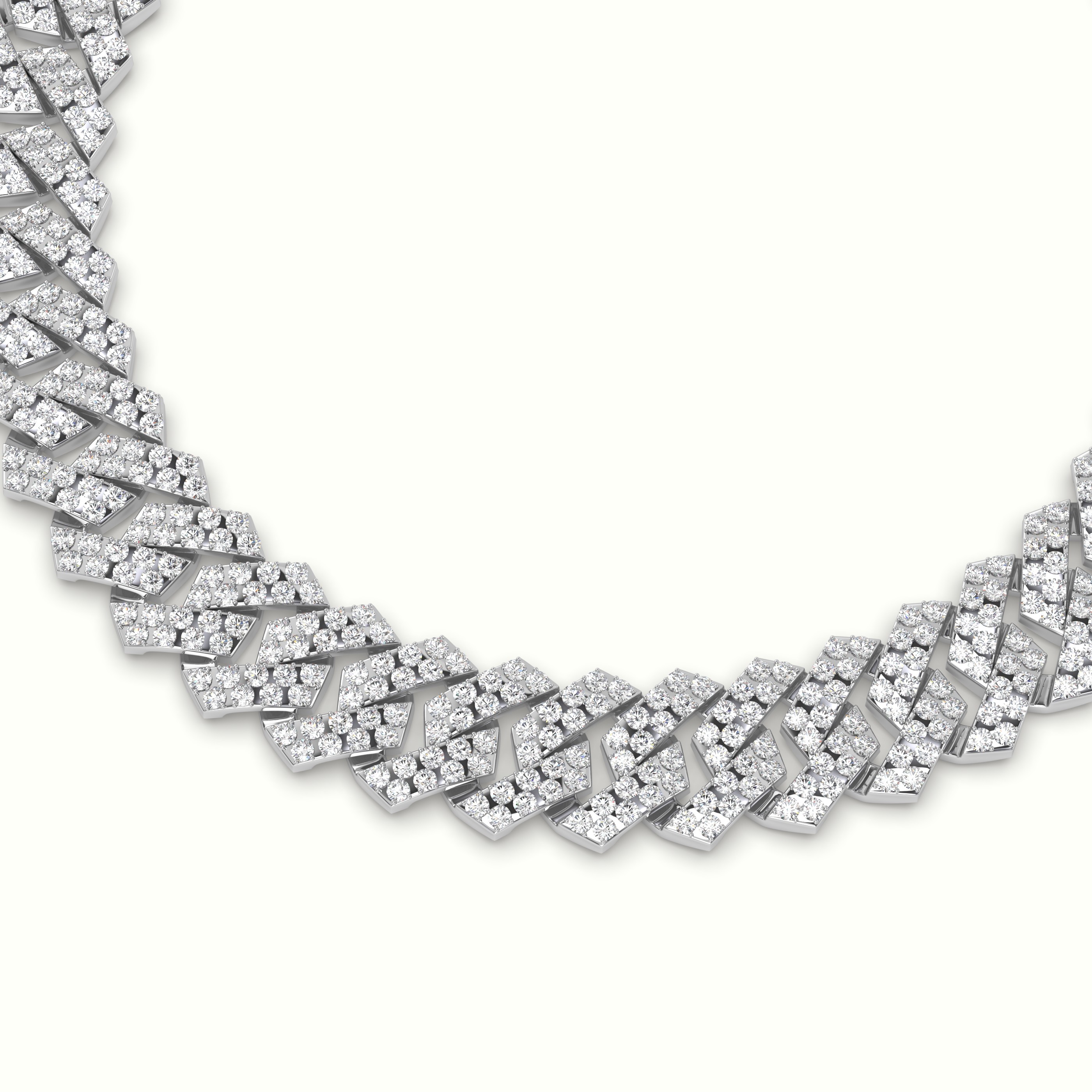 18k white gold 10mm diamond cuban link bracelet Photos & images