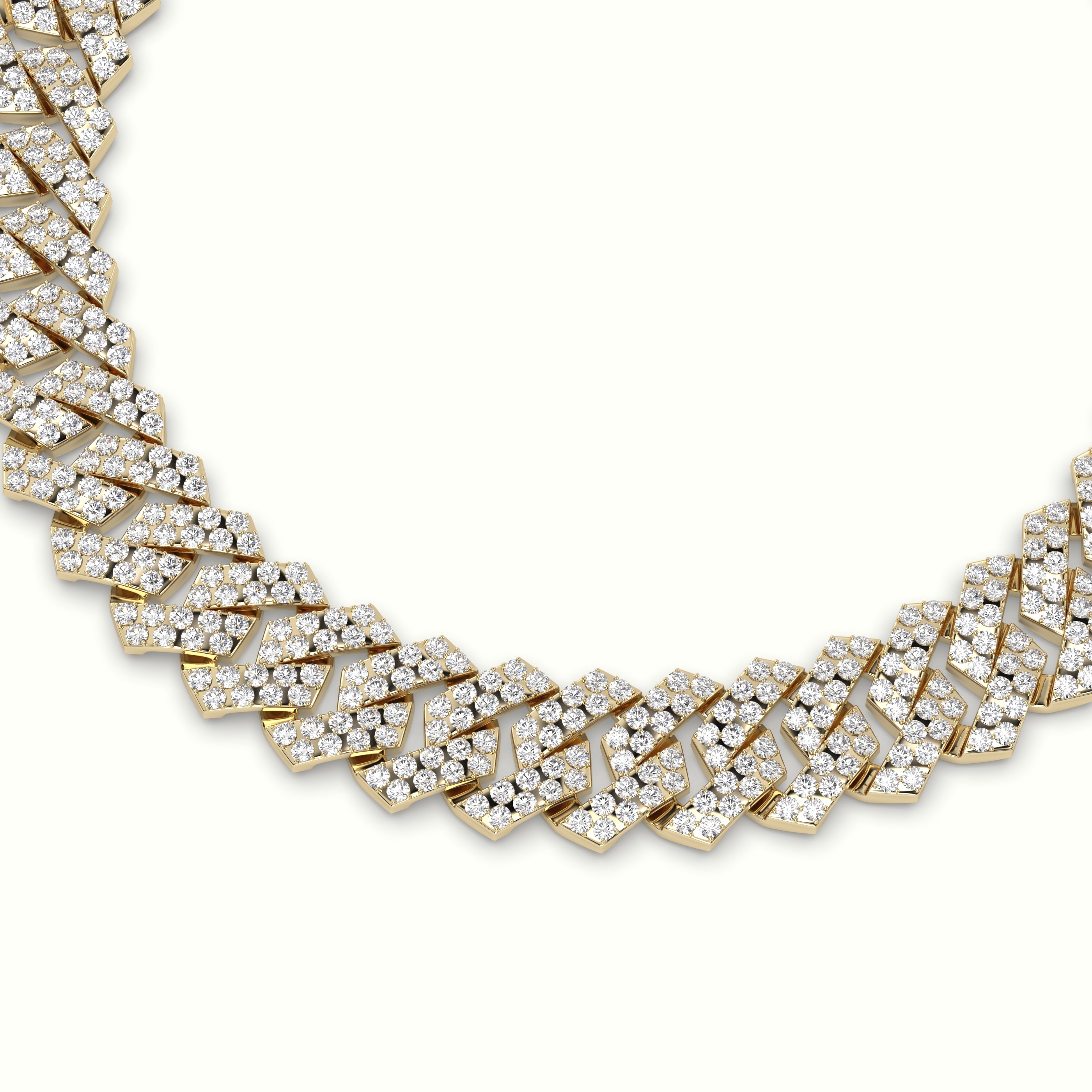 18k yellow gold 10mm diamond cuban link bracelet Photos & images