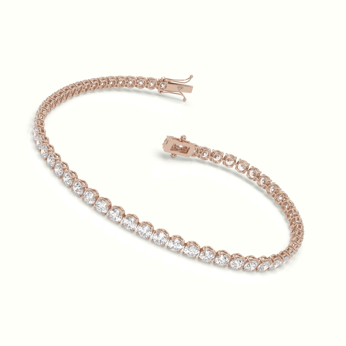 18k rose gold  tennis bracelet 4.80 carat diamonds Photos & images