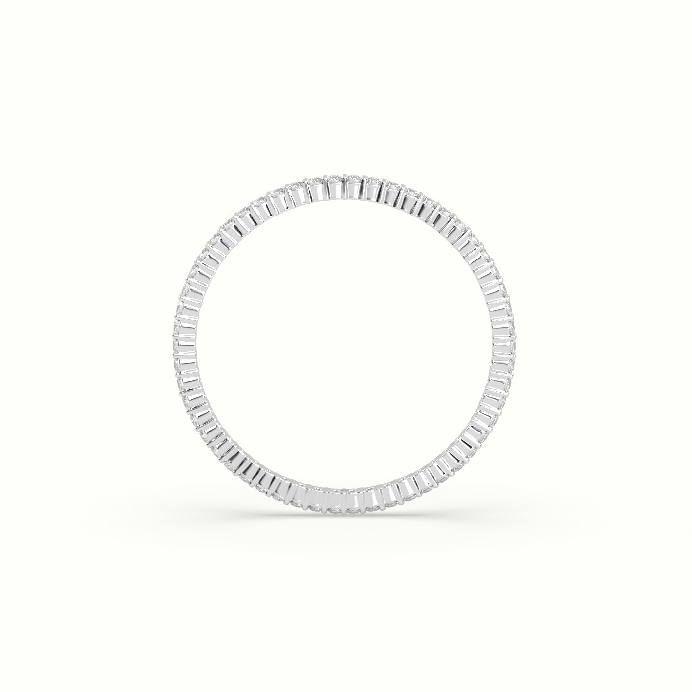 18k white gold classic round cut diamond eternity ring Photos & images