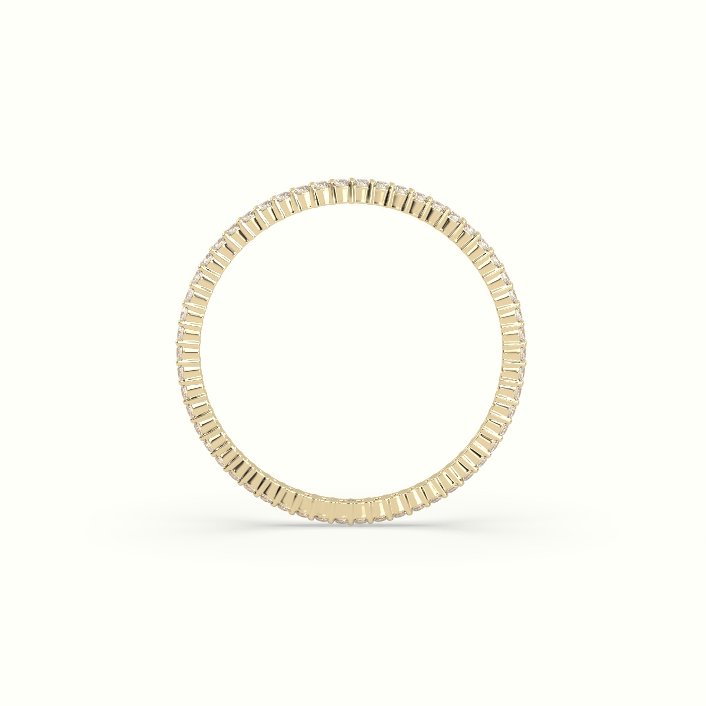 18k yellow gold classic round cut diamond eternity ring Photos & images