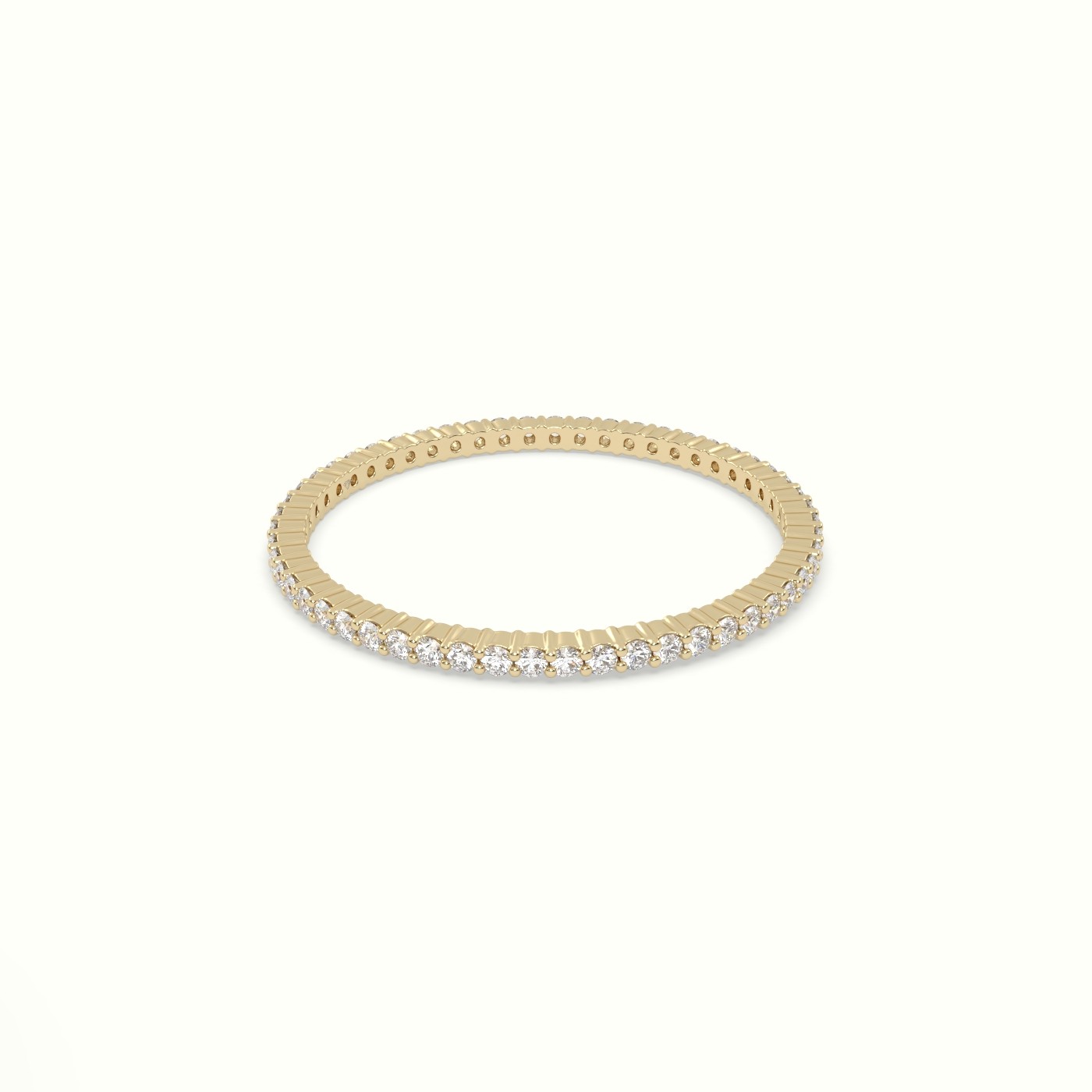 18k yellow gold classic round cut diamond eternity ring Photos & images