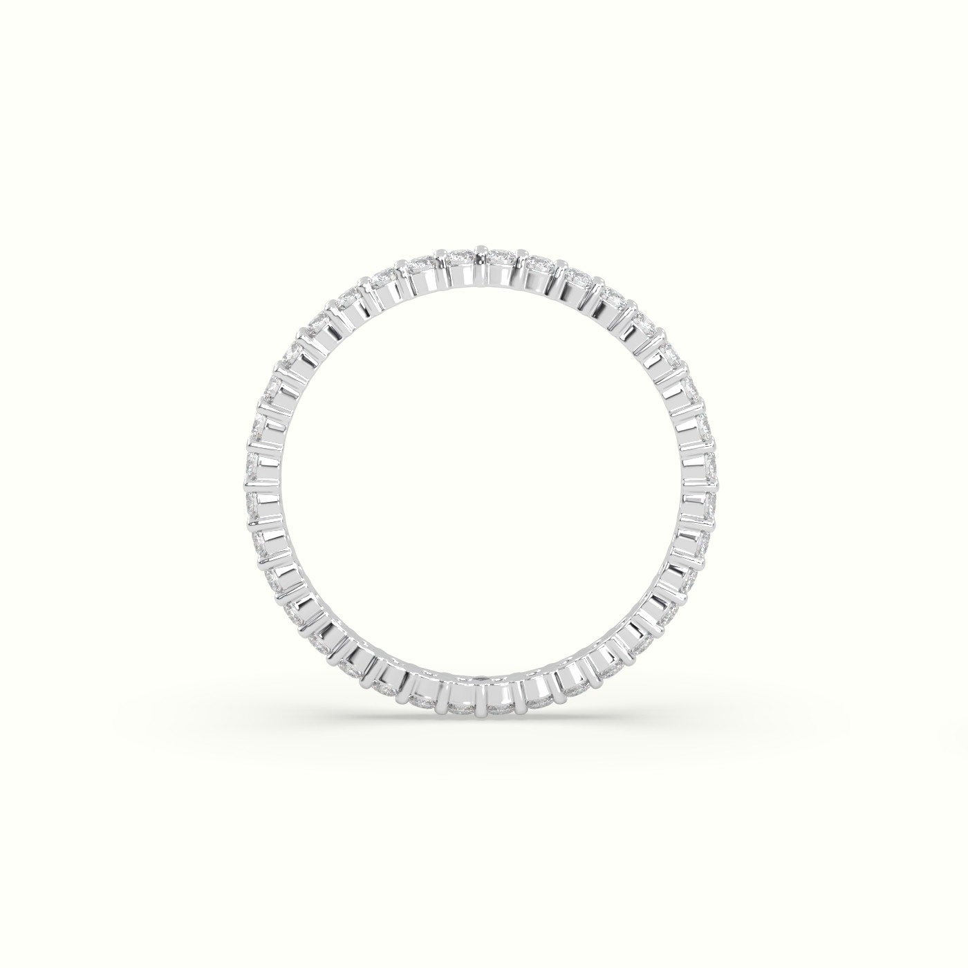 18k white gold round diamond eternity wedding ring Photos & images