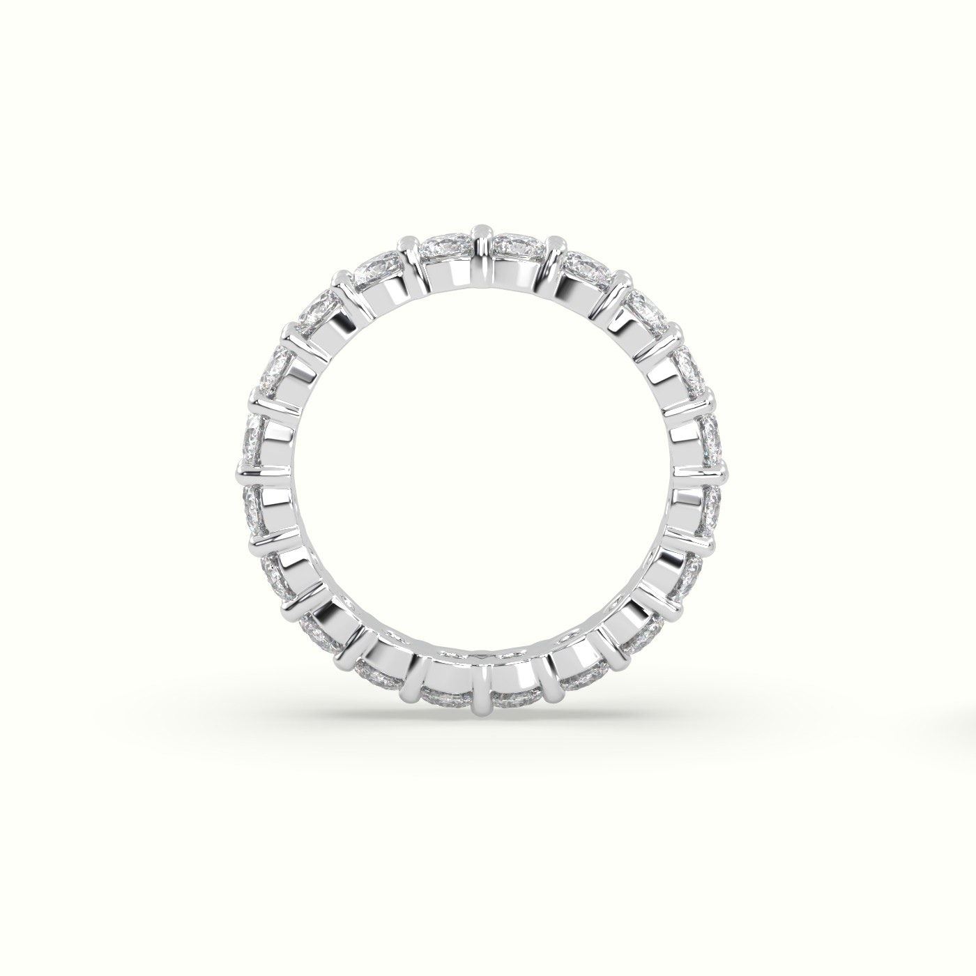 18k white gold diamond eternity wedding ring Photos & images