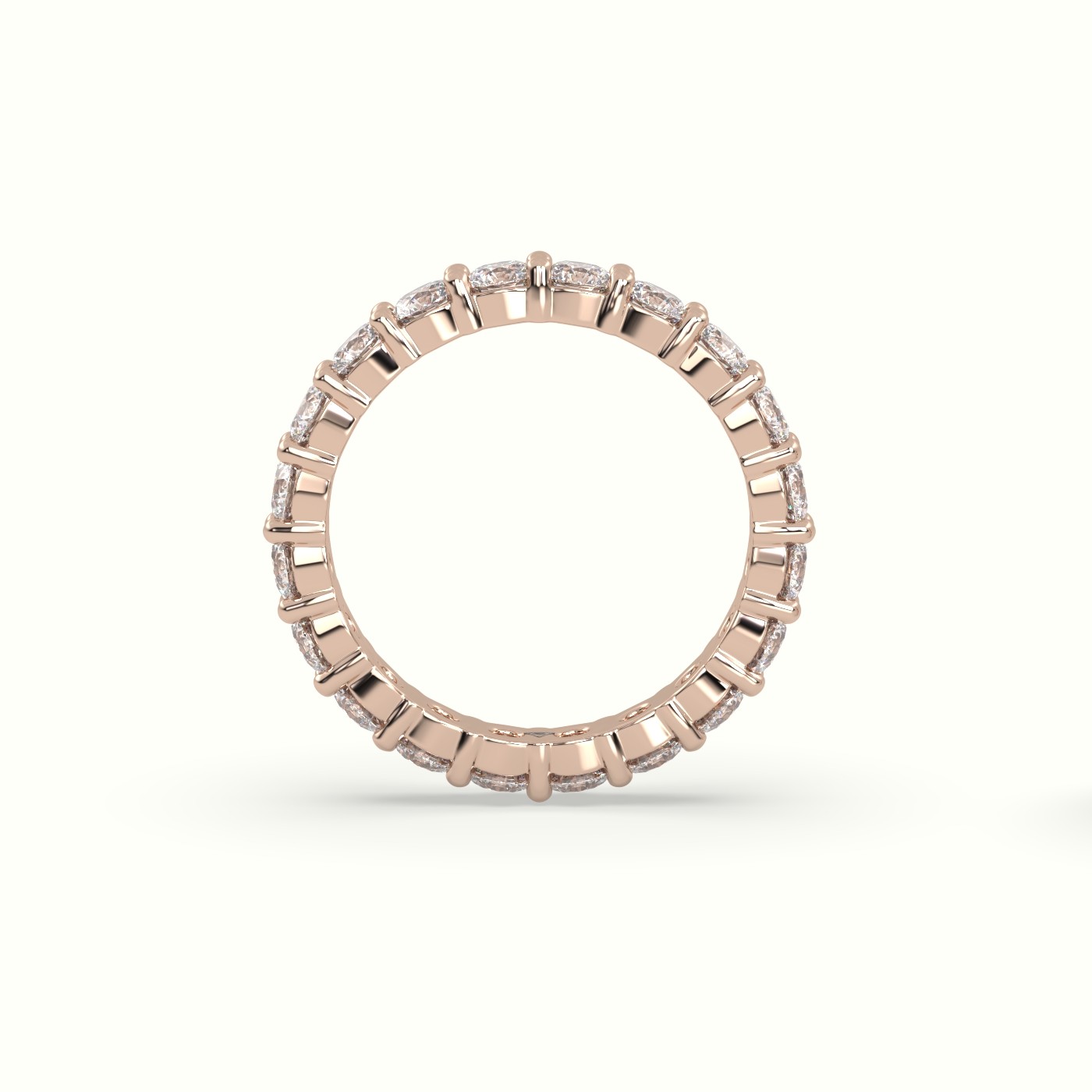 18k rose gold diamond eternity wedding ring Photos & images