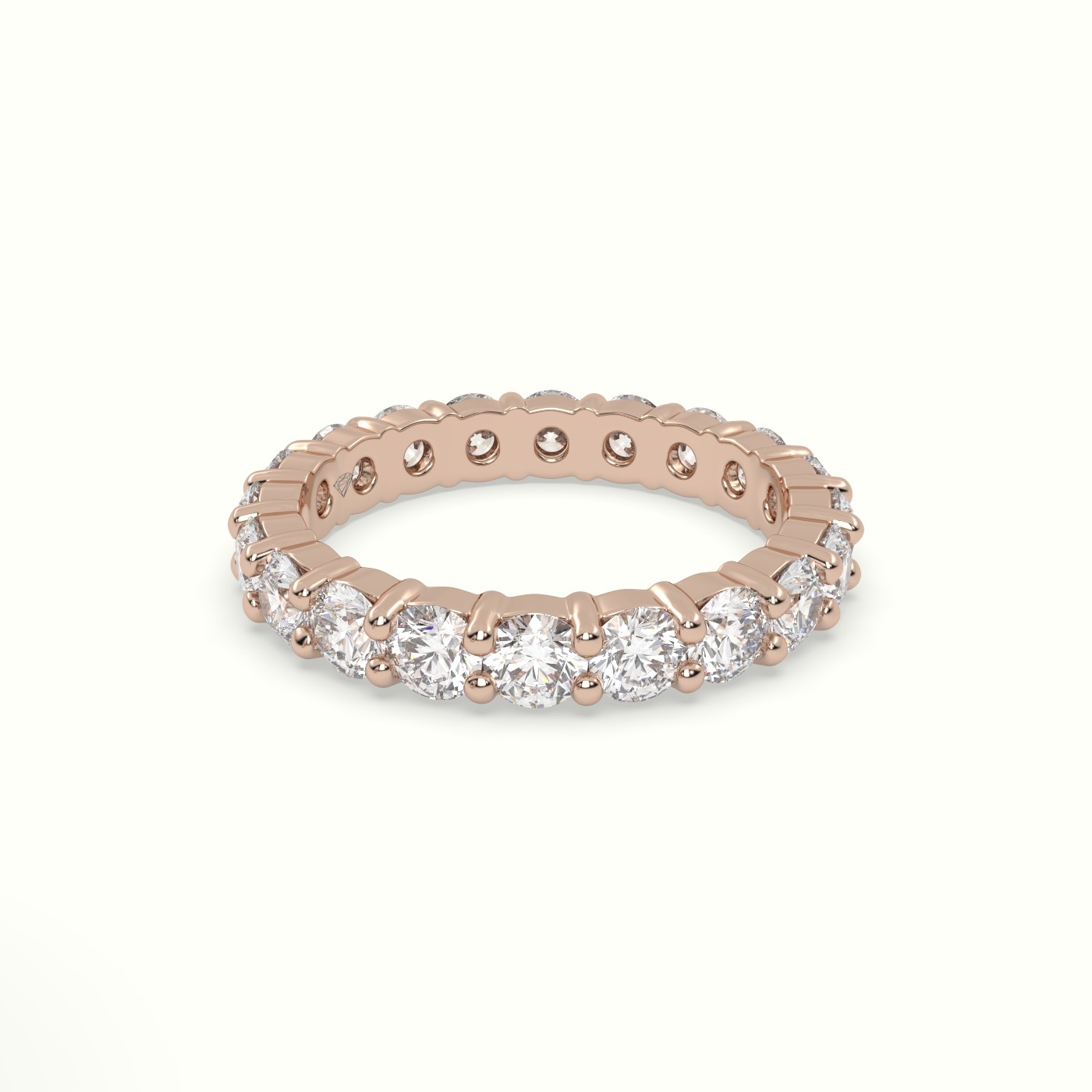 18k rose gold diamond eternity wedding ring Photos & images