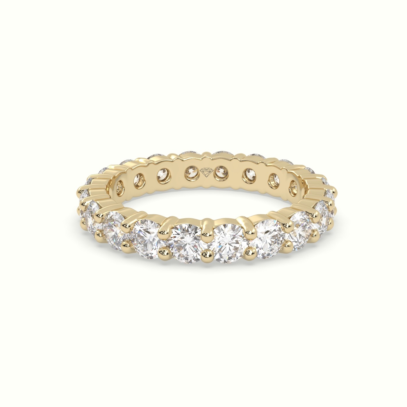 18k yellow gold diamond eternity wedding ring