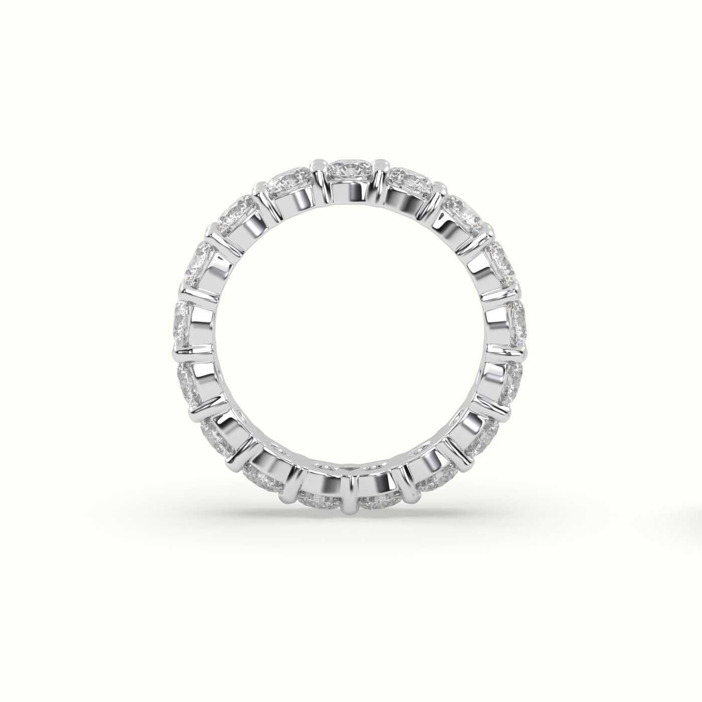 18k white gold diamond eternity wedding ring Photos & images