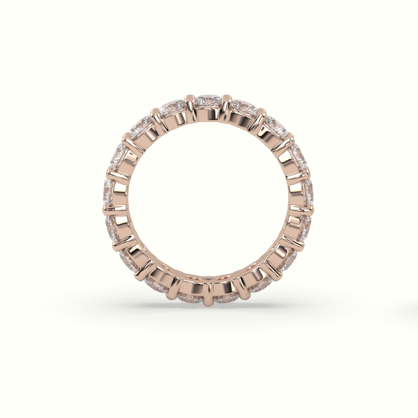 18k rose gold diamond eternity wedding ring Photos & images