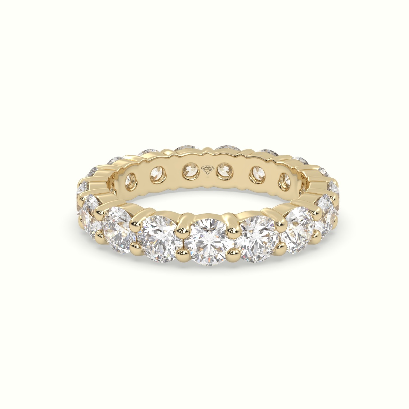 18k yellow gold diamond eternity wedding ring